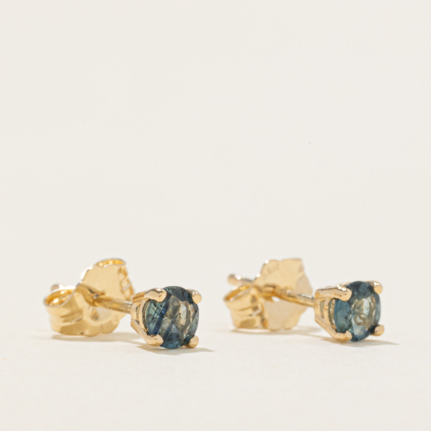 '100 Ways' Teal Sapphire Studs | 0.42ctw