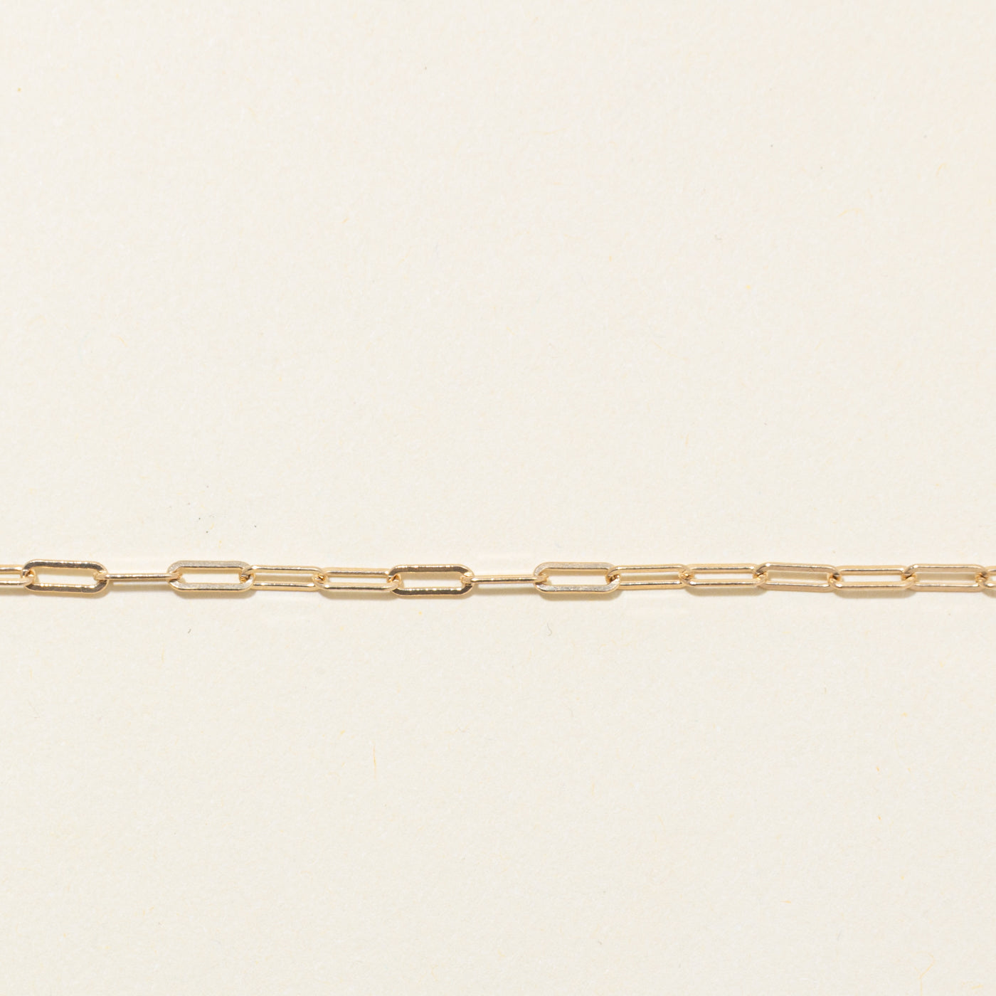 '100 Ways' 14k Yellow Gold Paperclip Chain Bracelet | 7"