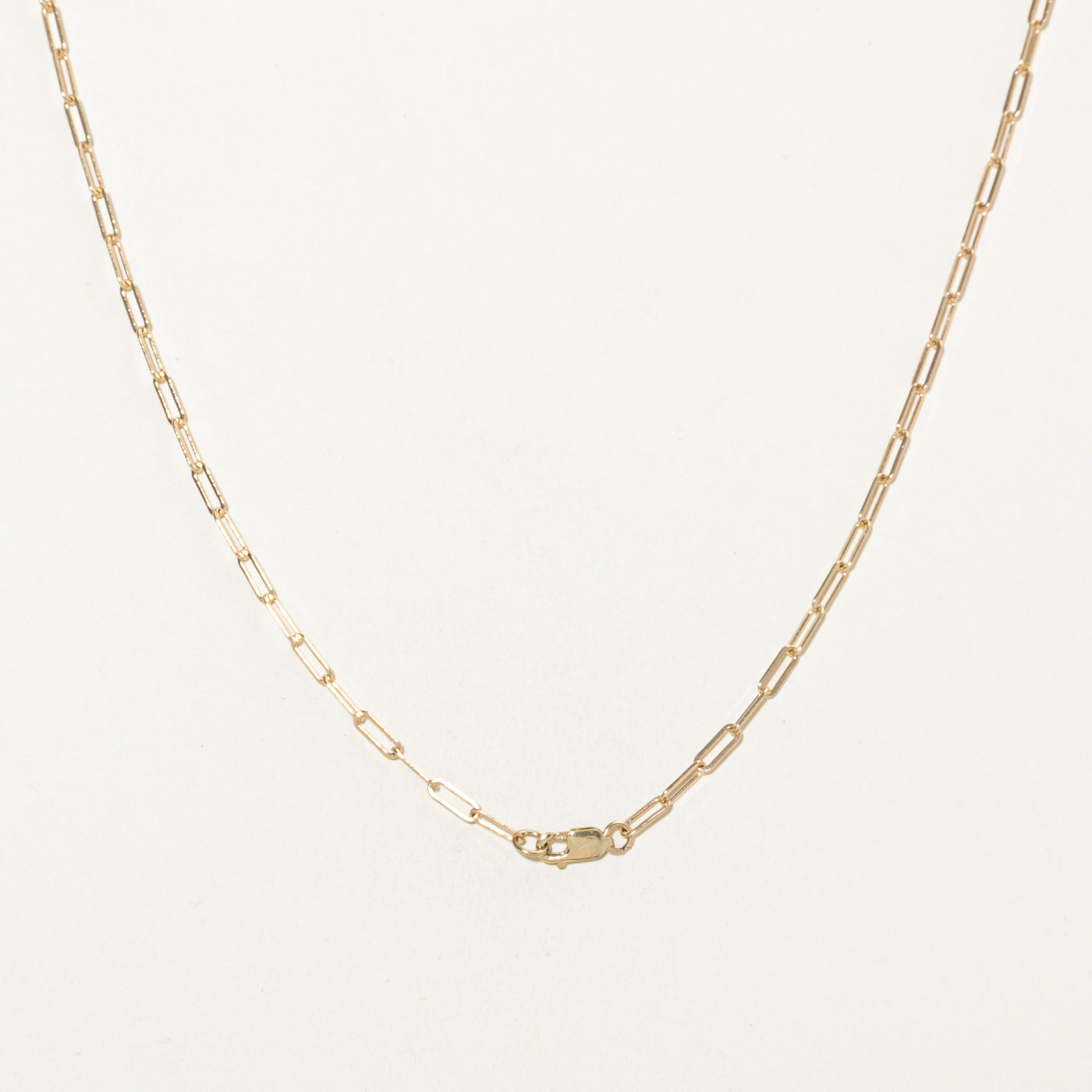 '100 Ways' 14k Yellow Gold Paperclip Chain | 18"
