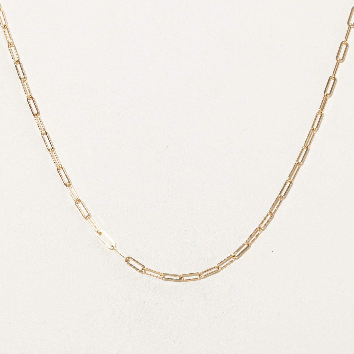 '100 Ways' 14k Yellow Gold Paperclip Chain | 18"