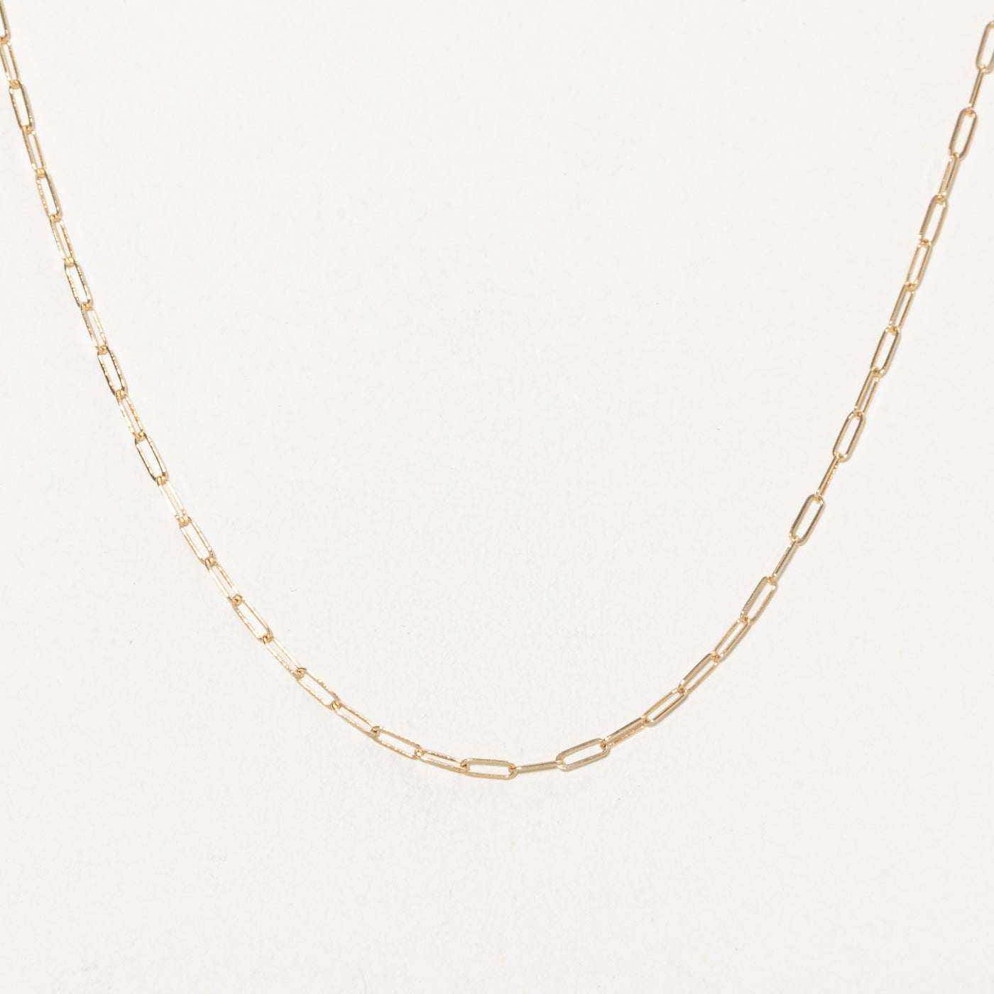 '100 Ways' 14k Yellow Gold Paperclip Chain | 18"
