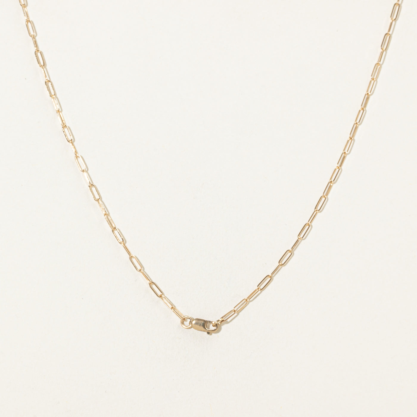 Chaîne trombone « 100 façons » en or jaune 14 carats | 45,7 cm