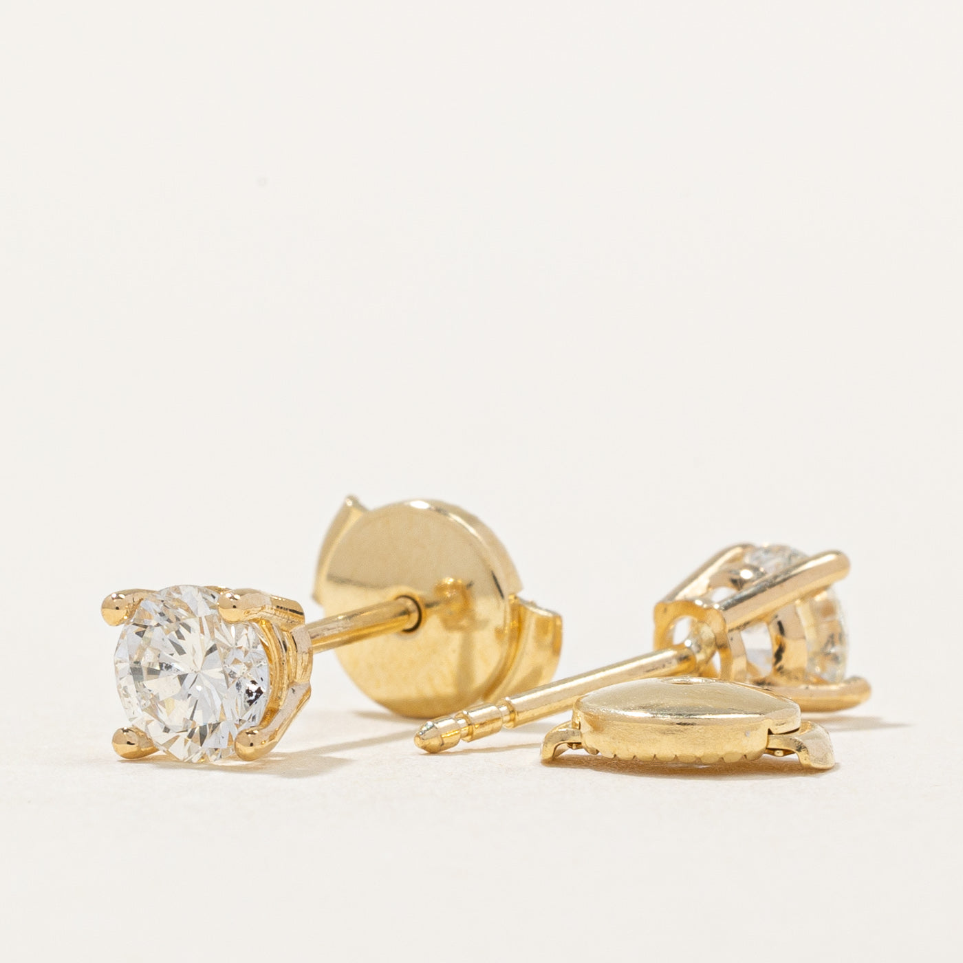 100 Ways' GIA Certified Diamond Stud Earrings | 0.97ctw SI1/2 F/G |