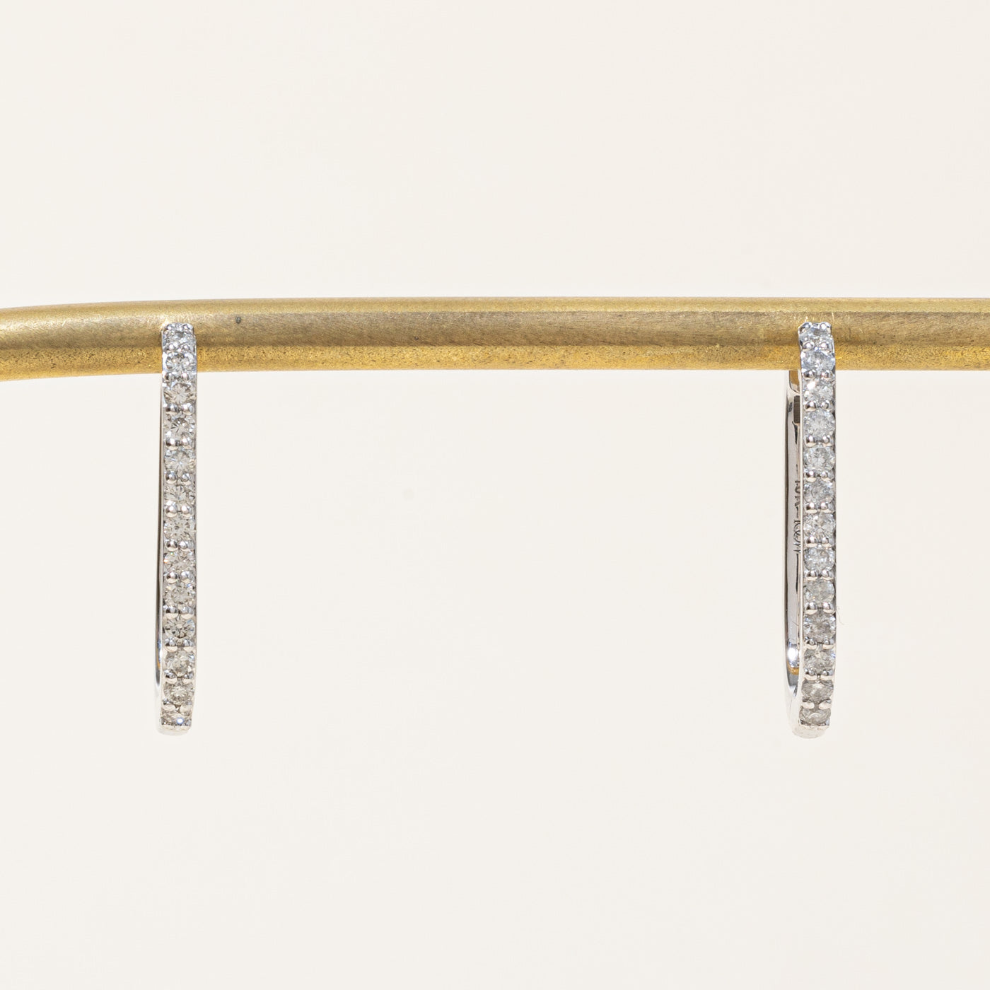 '100 Ways' Diamond Soft Rectangle Hoop Earrings | 0.50ctw |