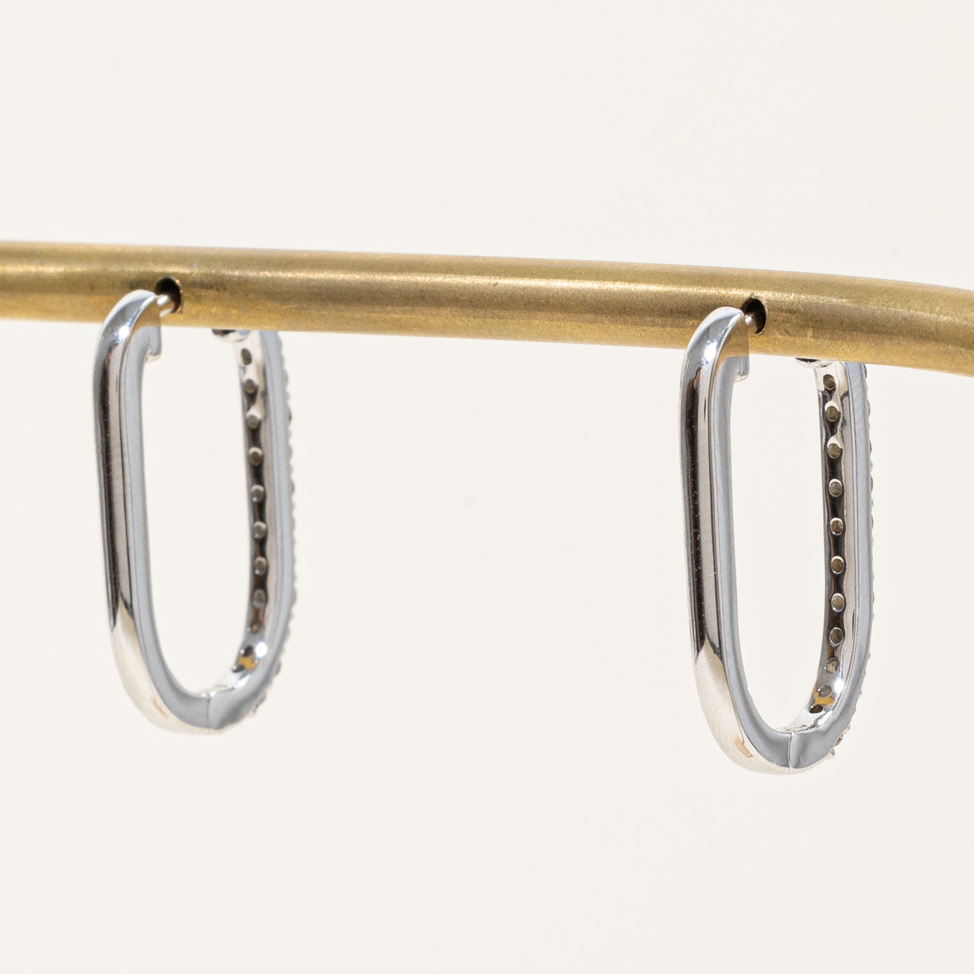 '100 Ways' Diamond Soft Rectangle Hoop Earrings | 0.50ctw |