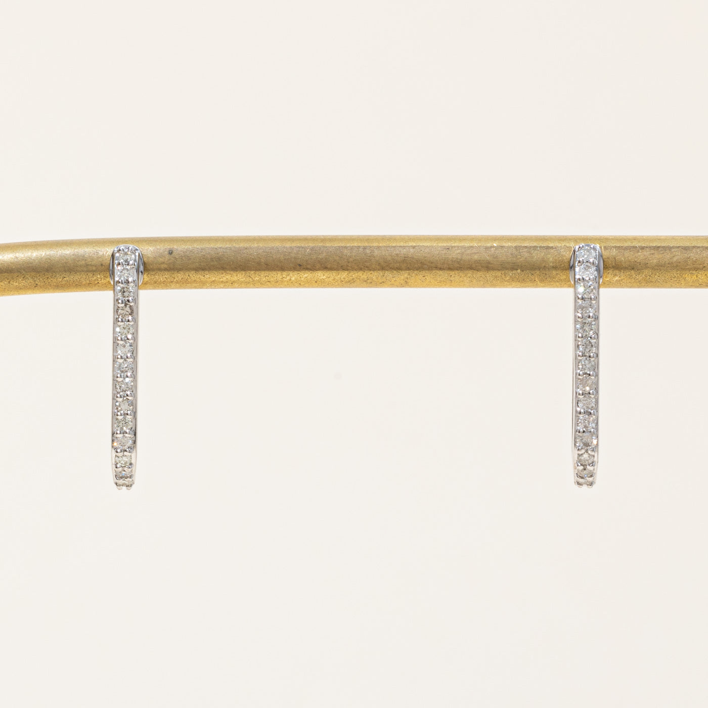 '100 Ways' Diamond Rectangle Hoop Earrings | 0.25ctw |