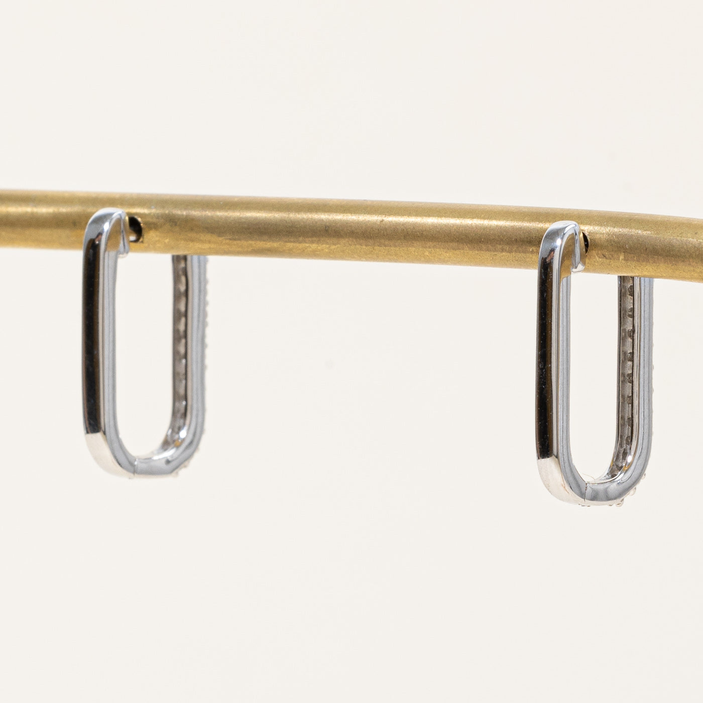 '100 Ways' Diamond Rectangle Hoop Earrings | 0.25ctw |