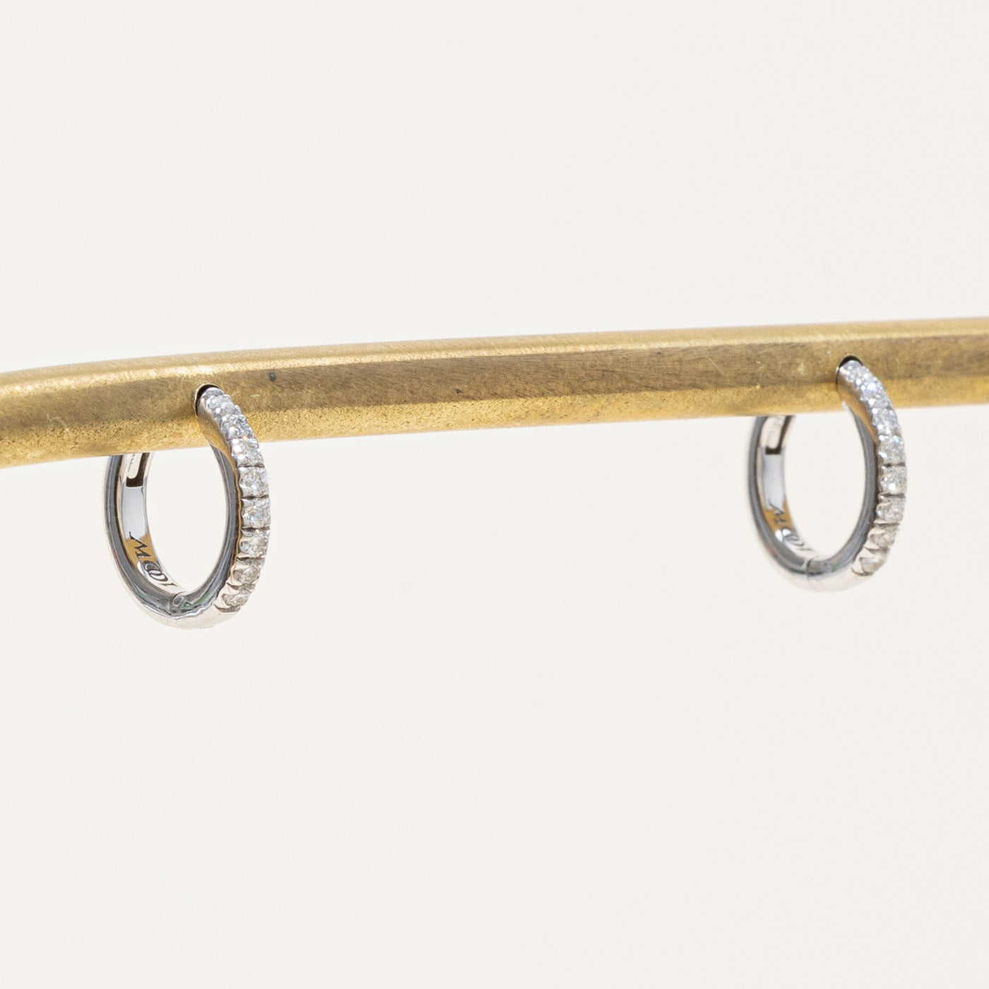 '100 Ways' Diamond Huggie Earrings 10mm | 0.125ctw |