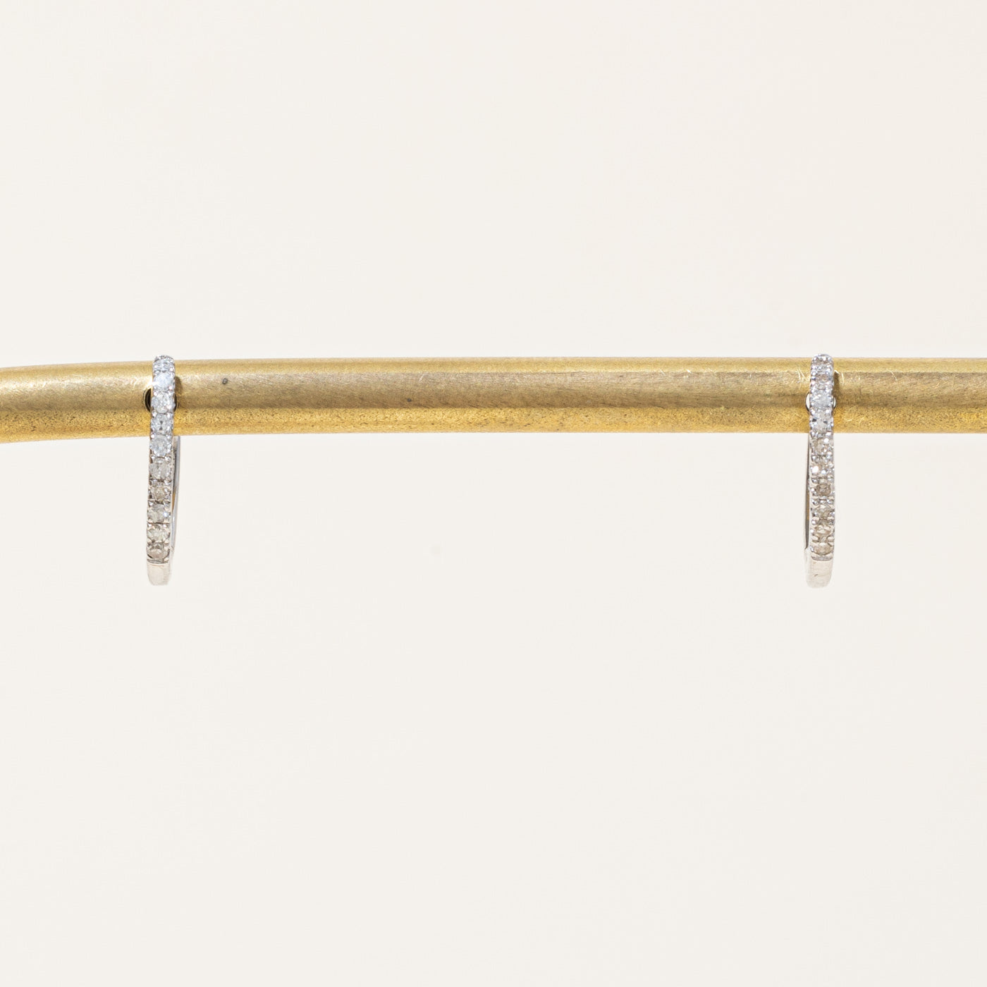 Boucles d'oreilles créoles en diamant « 100 façons » | 0,10 ct |