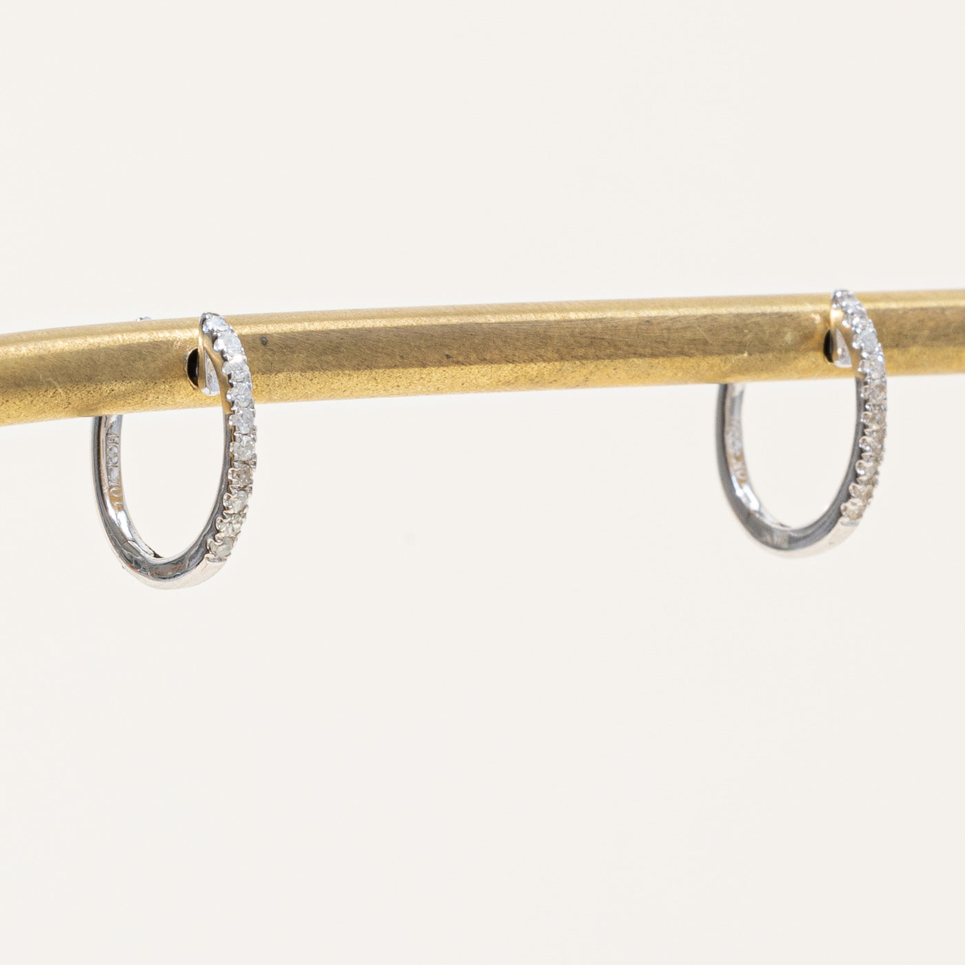 Boucles d'oreilles créoles en diamant « 100 façons » | 0,10 ct |