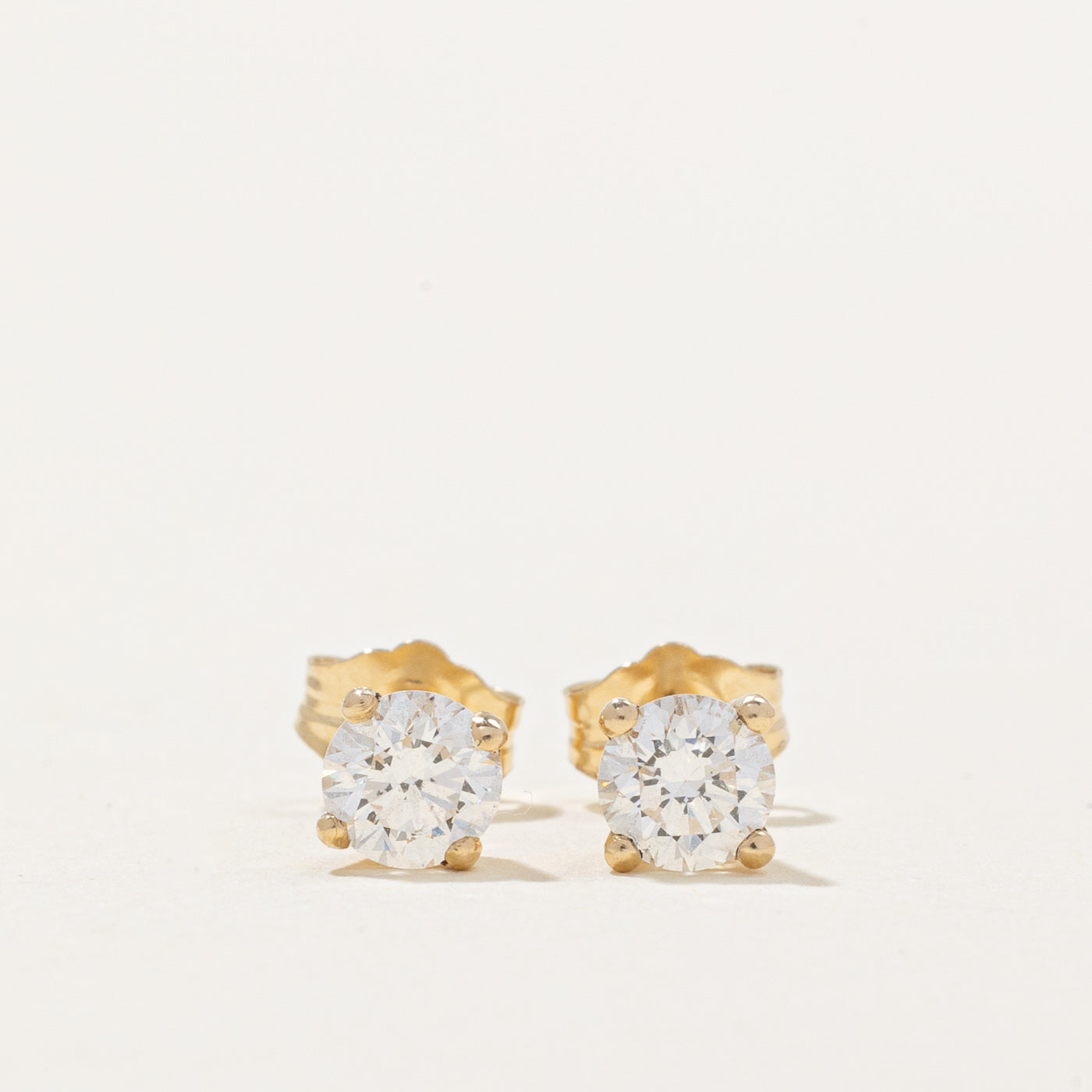 100 Ways' 14k Diamond Stud Earrings | 0.75ctw SI2 E |