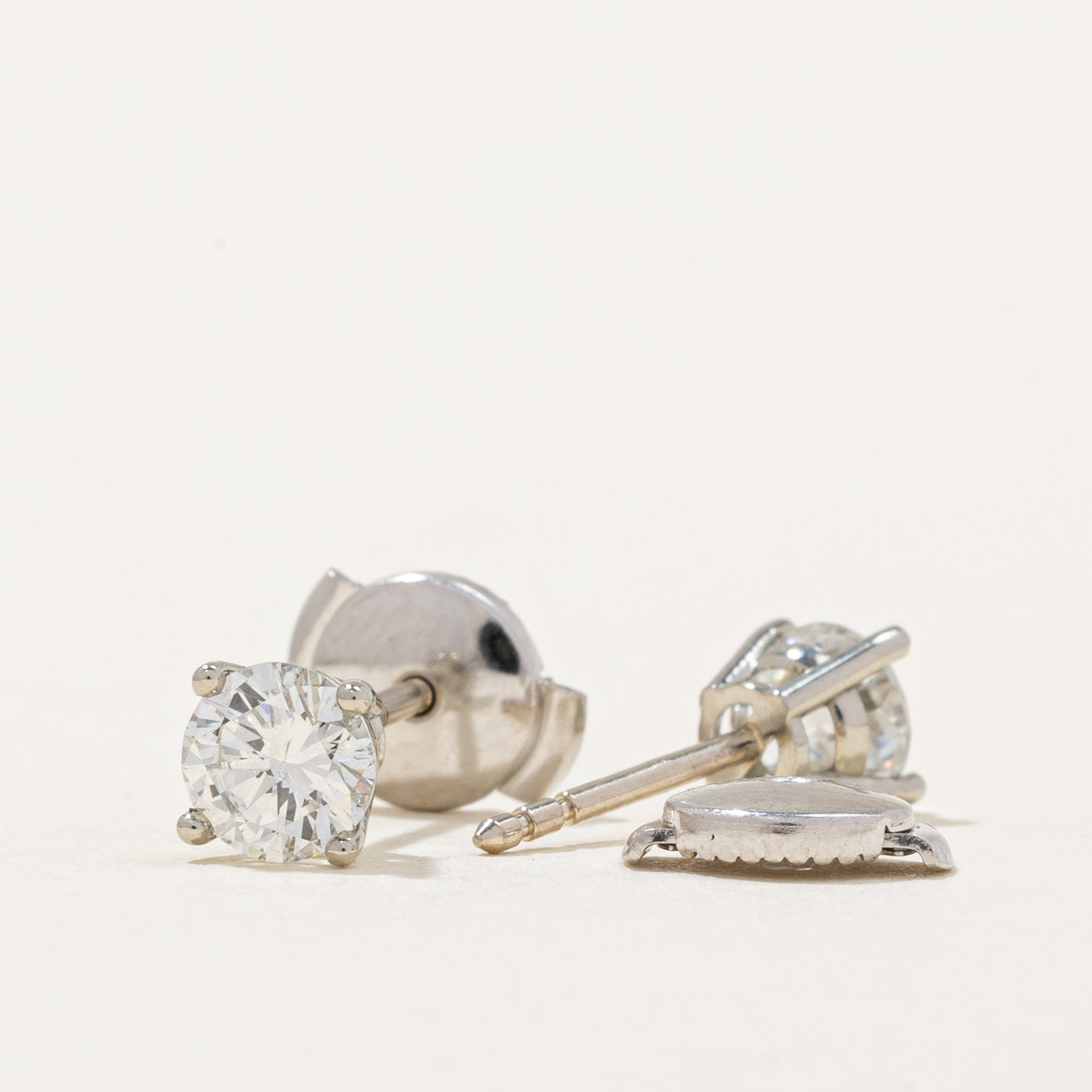 Boucles d'oreilles puces en diamant certifiées GIA de 100 Ways | 0,83 ct VS1/VS2 G |