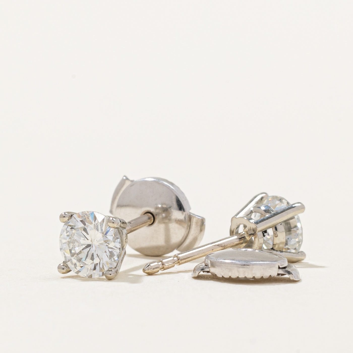 100 Ways' GIA Certified Diamond Stud Earrings | 0.85ctw SI1/SI2 G |