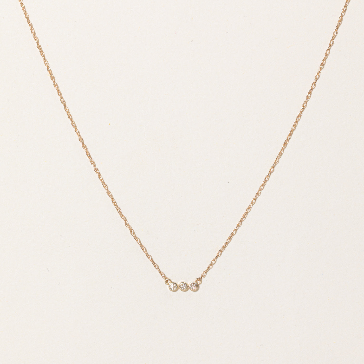 '100 Ways' Rose Cut Diamond Pendant Necklace | 0.06ctw | 18" |