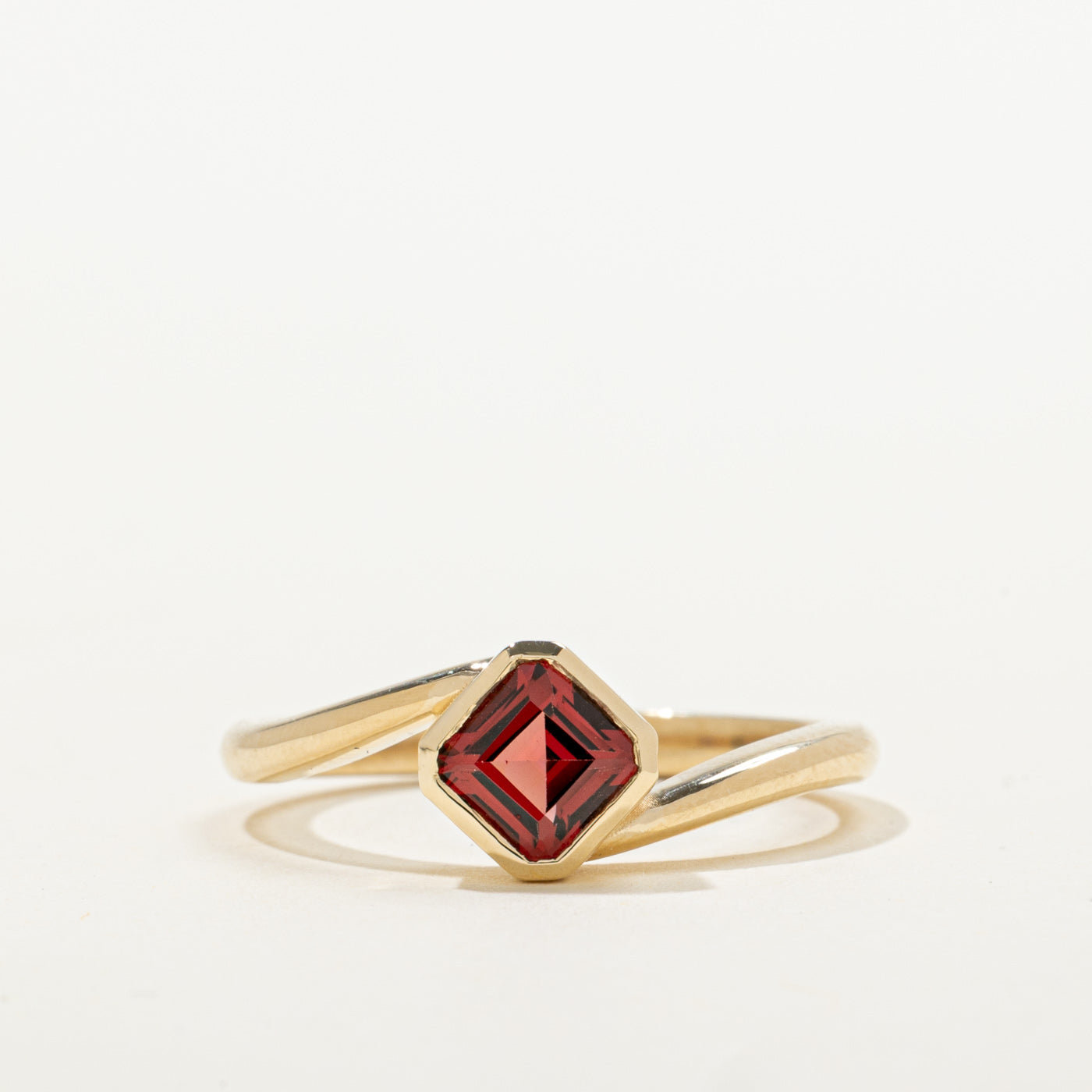 '100 Ways' 10k Yellow Gold Garnet Bypass Ring | 0.75ct | SZ 7