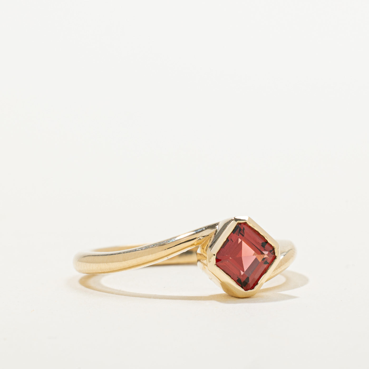 '100 Ways' 10k Yellow Gold Garnet Bypass Ring | 0.75ct | SZ 7