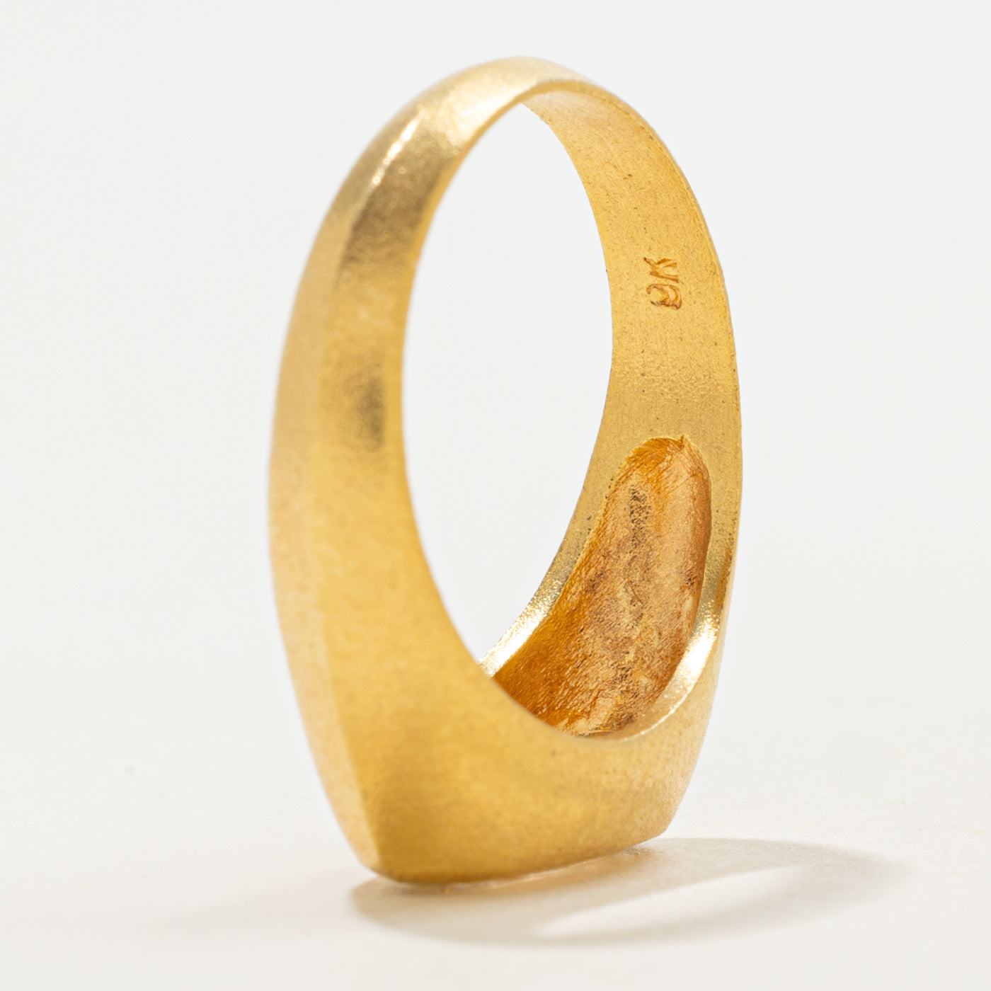 '100 Ways' 9k Yellow Gold Step-Cut Moval Diamond Signet | 1.02ct | SZ 6.75