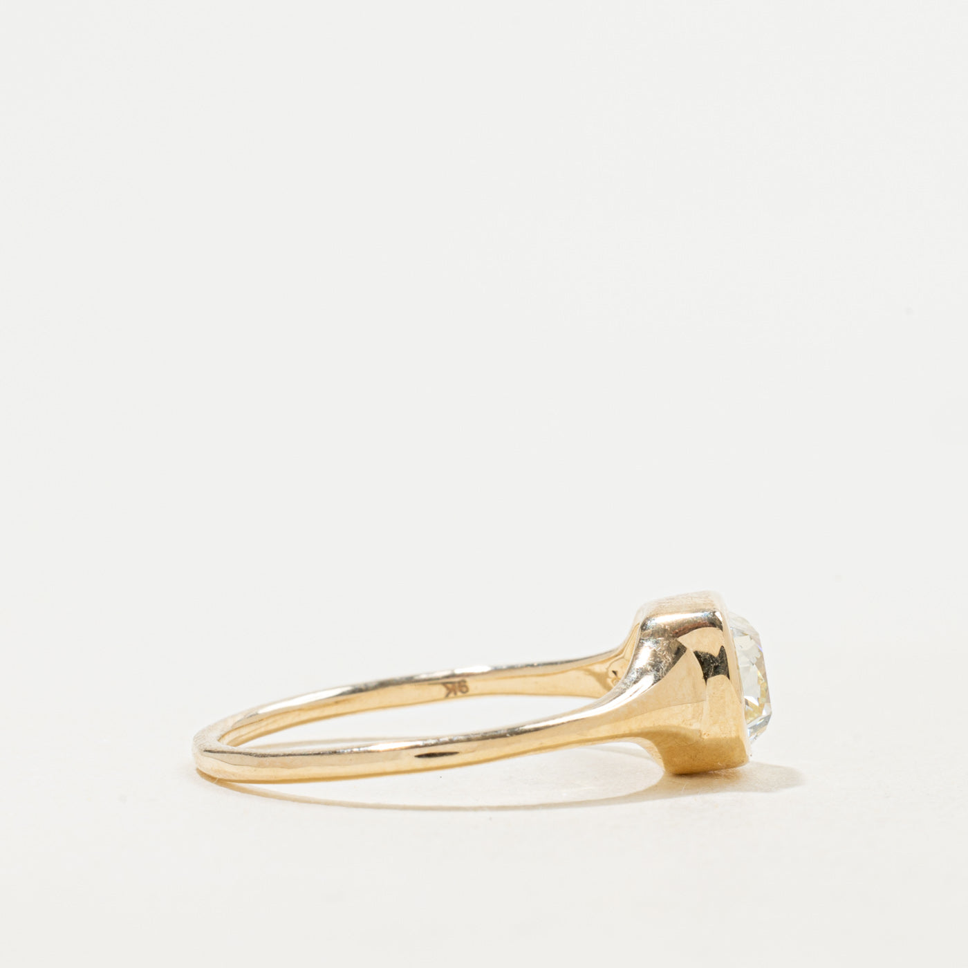 '100 Ways' 9k Yellow Gold Old Mine Diamond Signet Ring | 0.90ct VS2 Yellow | SZ 5.75