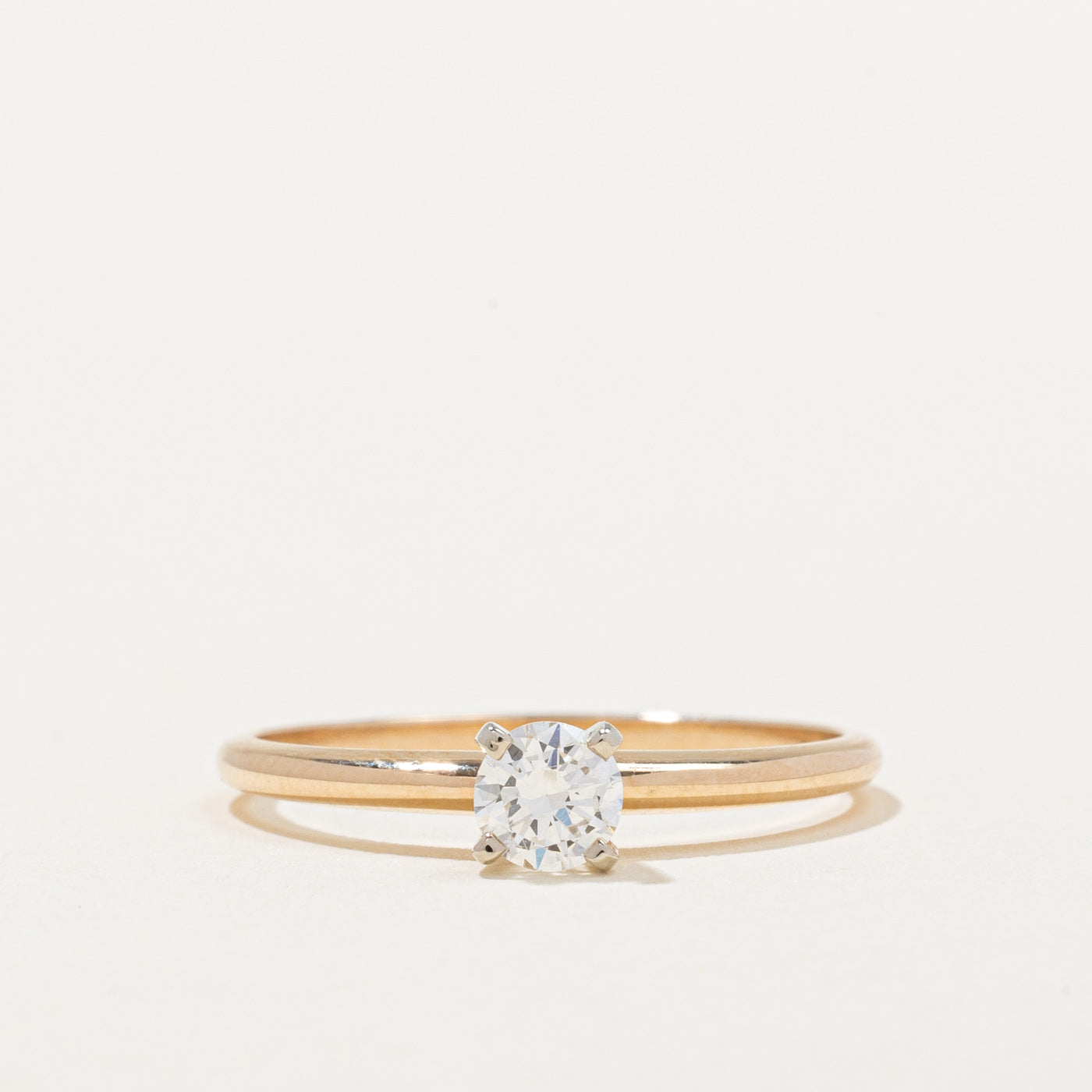 Bague de fiançailles en diamant 14 carats de 100 Ways | 0,27 ct VS1 H | Taille 6,5 |