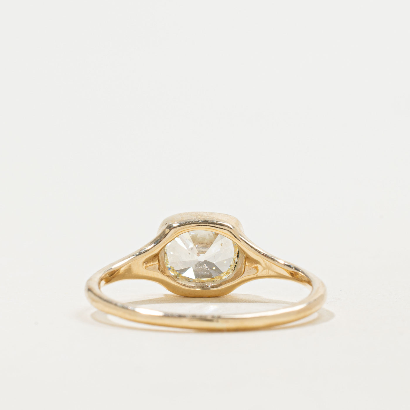 '100 Ways' 9k Yellow Gold Old Mine Diamond Signet Ring | 0.90ct VS2 Yellow | SZ 5.75