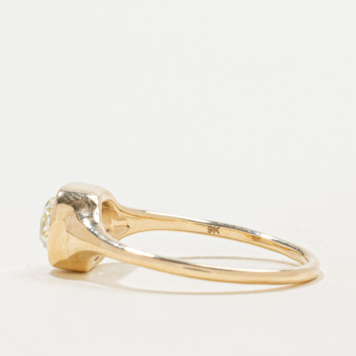'100 Ways' 9k Yellow Gold Old Mine Diamond Signet Ring | 0.90ct VS2 Yellow | SZ 5.75