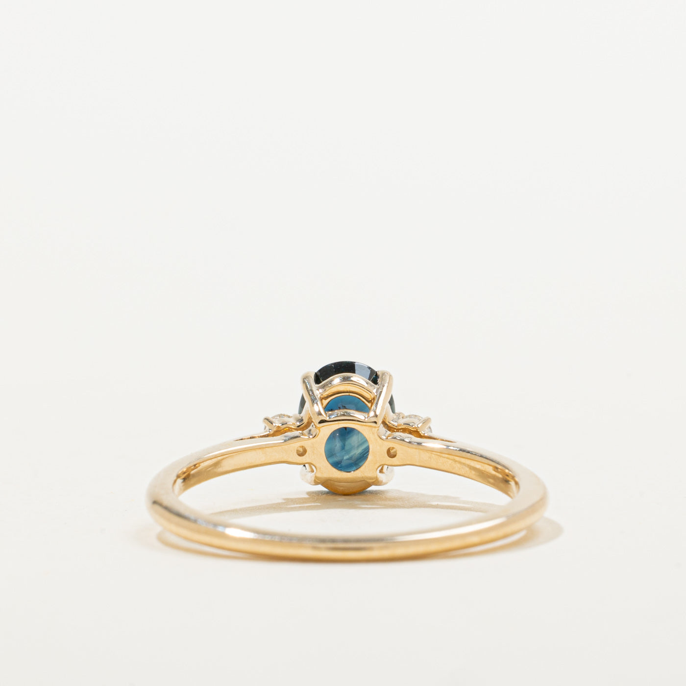 '100 Ways' 14k Yellow Gold Sapphire & Diamond Accented Ring | 1.08ct, 0.20ctw | SZ 7