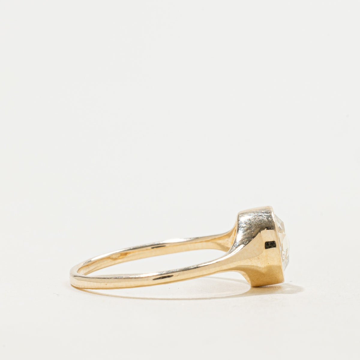 '100 Ways' 9k Yellow Gold Rose Cut Diamond Signet Ring | 0.65ct I1 H | SZ 7