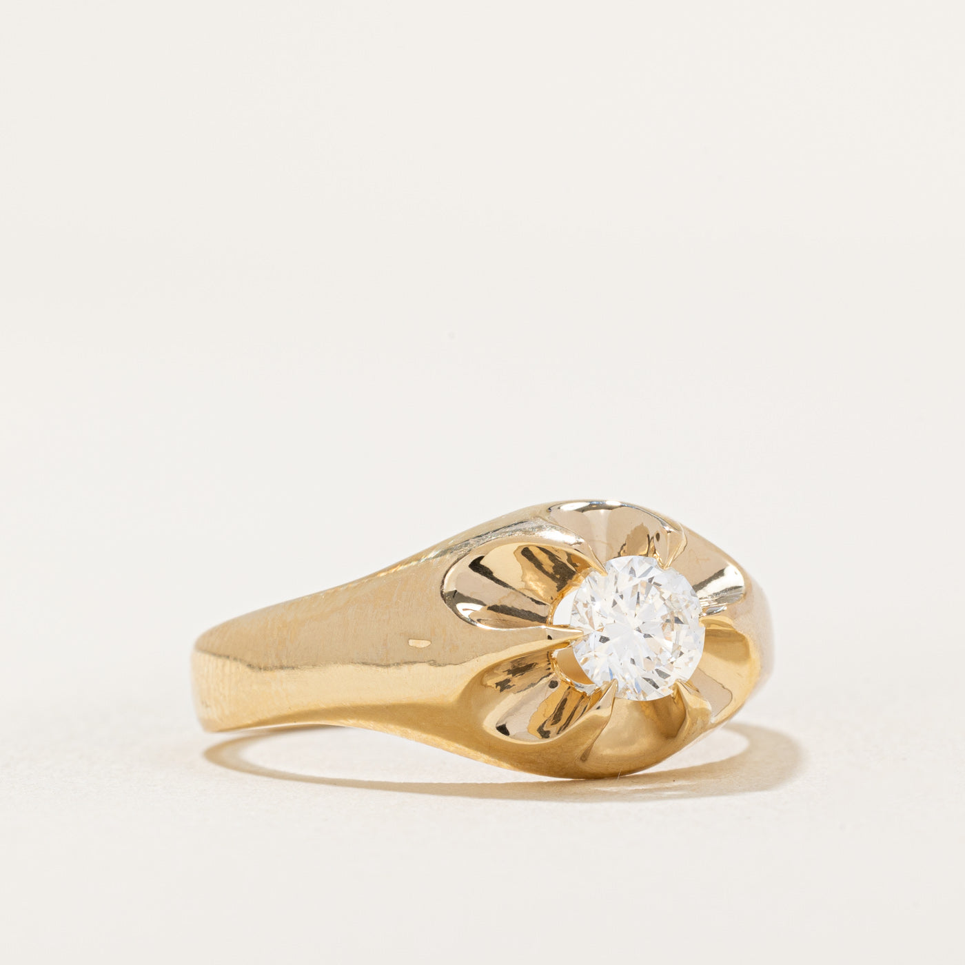 '100 Ways' GIA Certified Diamond Belcher Set Ring | 0.57ct | SZ 9.5 |