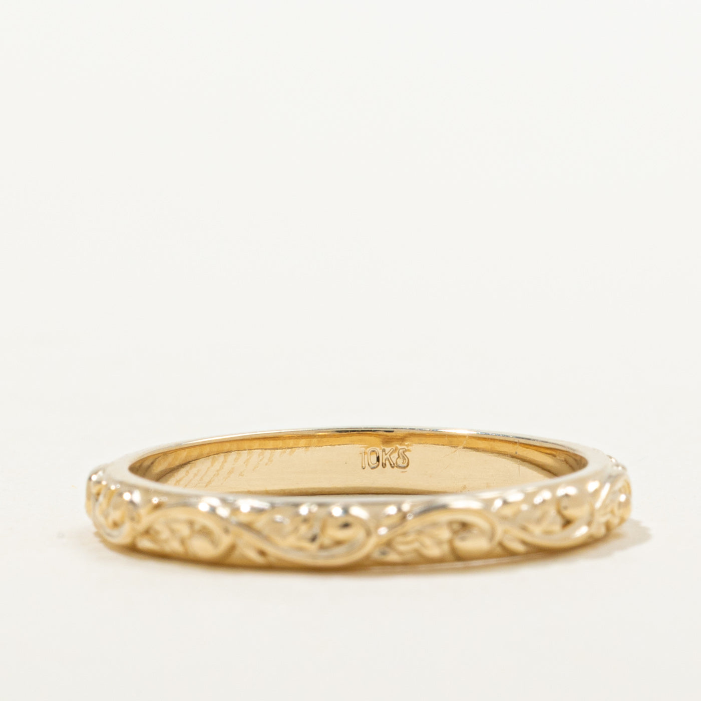'100 Ways' 10k Ornate Detail Band | Sizes Available