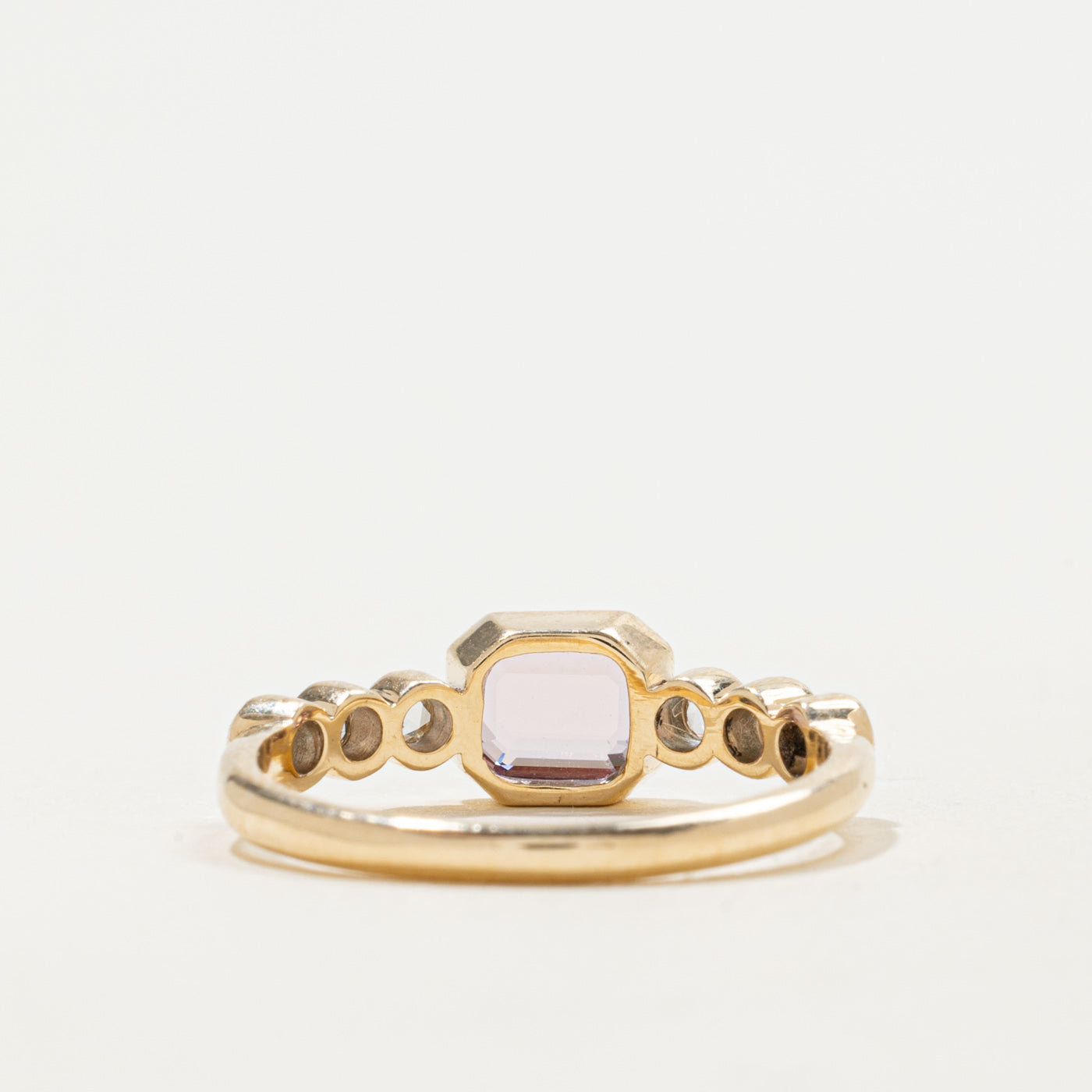 '100 Ways' 9k Yellow Gold Spinel & Rose Cut Diamond Ring | 0.98ct, 0.15ctw | SZ 7