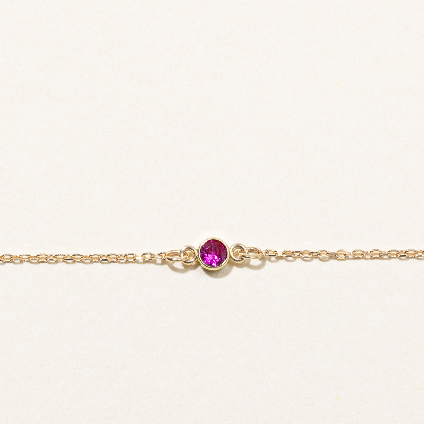 100 Ways' Bezel Set Ruby Bracelet | 0.13ct | 7" |