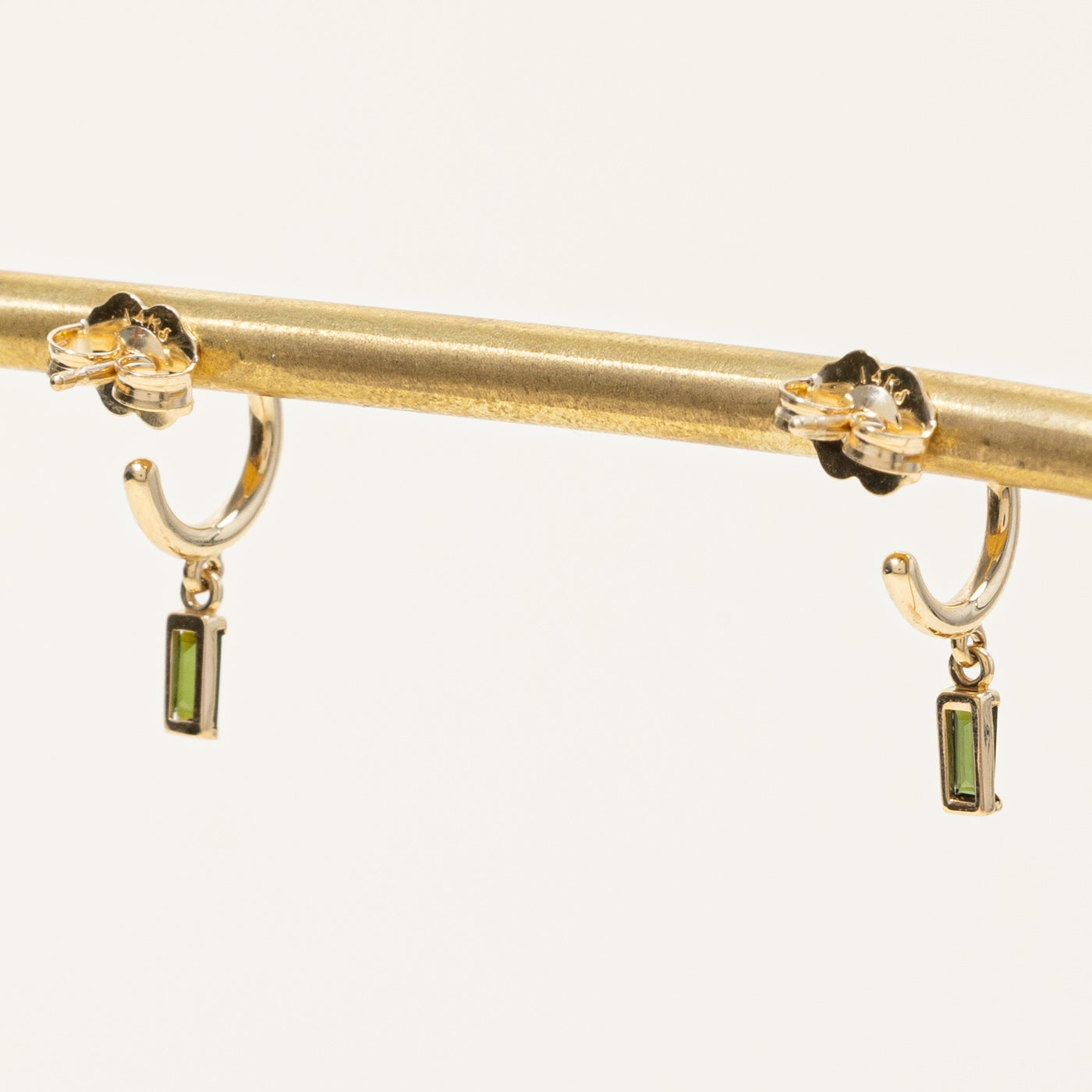 100 Ways' Tourmaline Charm Hoop Earrings | 0.24ctw |
