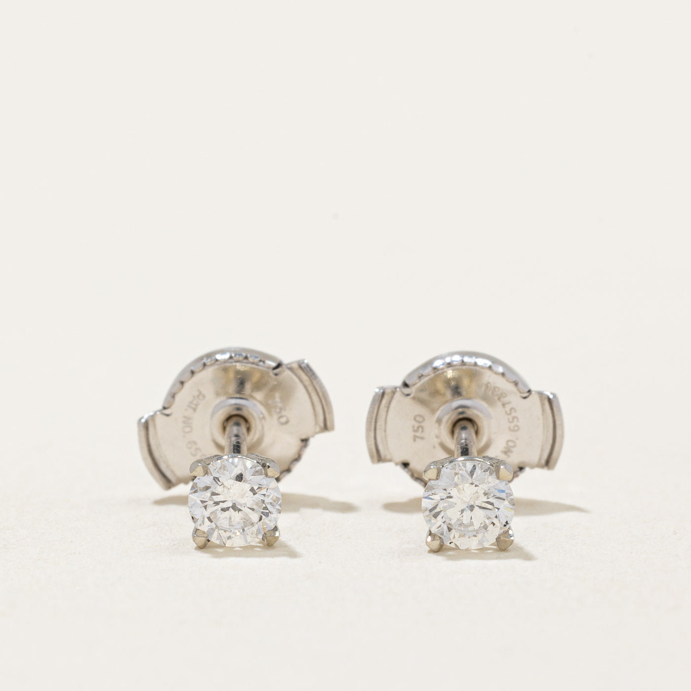100 Ways' Diamond Stud Earrings With Eagle Claws and Guardian Backs | 0.36ctw |