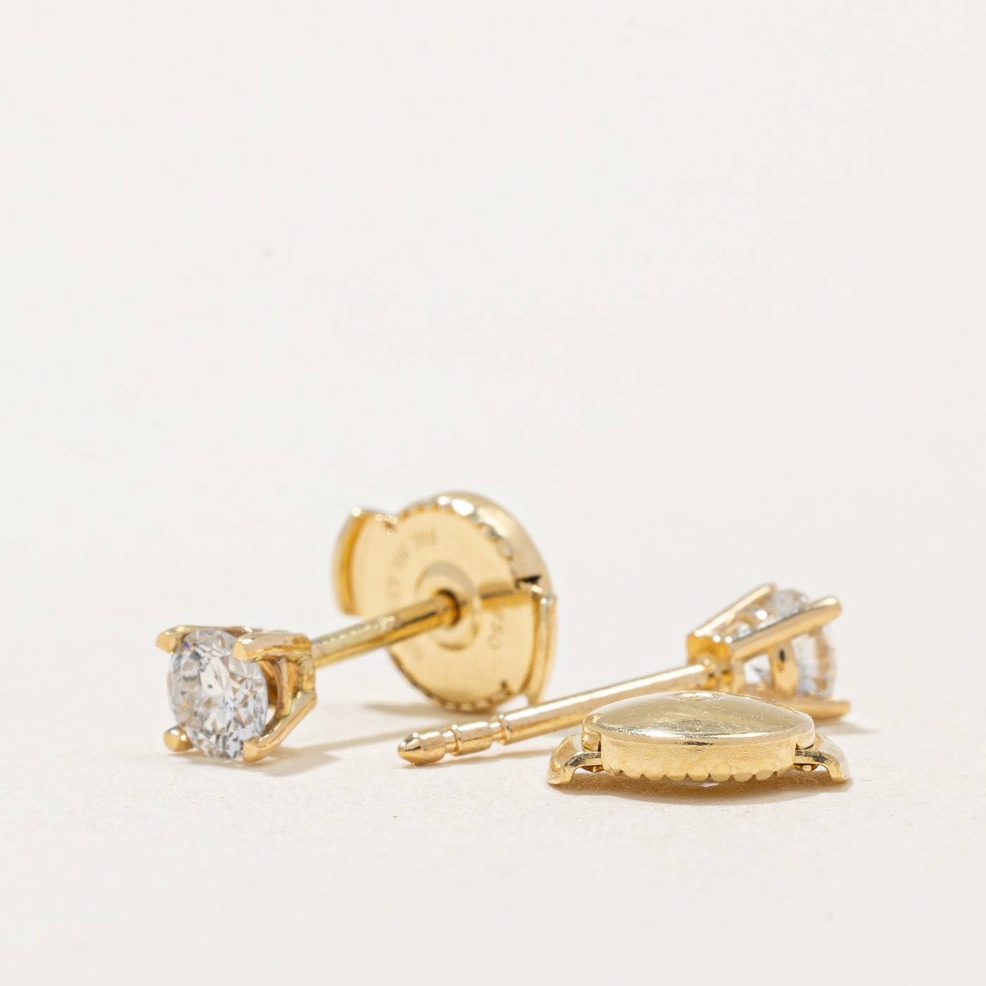 100 Ways' Diamond Stud Earrings With Eagle Claws and Guardian Backs | 0.29ctw |