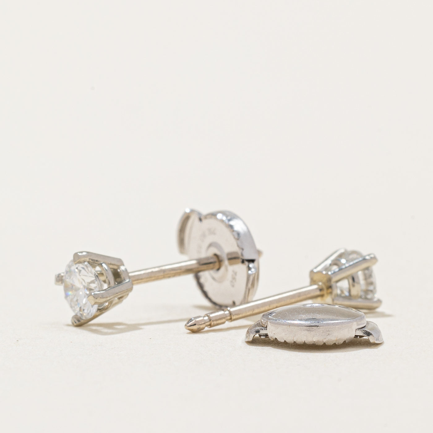 100 Ways' Diamond Stud Earrings With Eagle Claws and Guardian Backs | 0.31ctw |