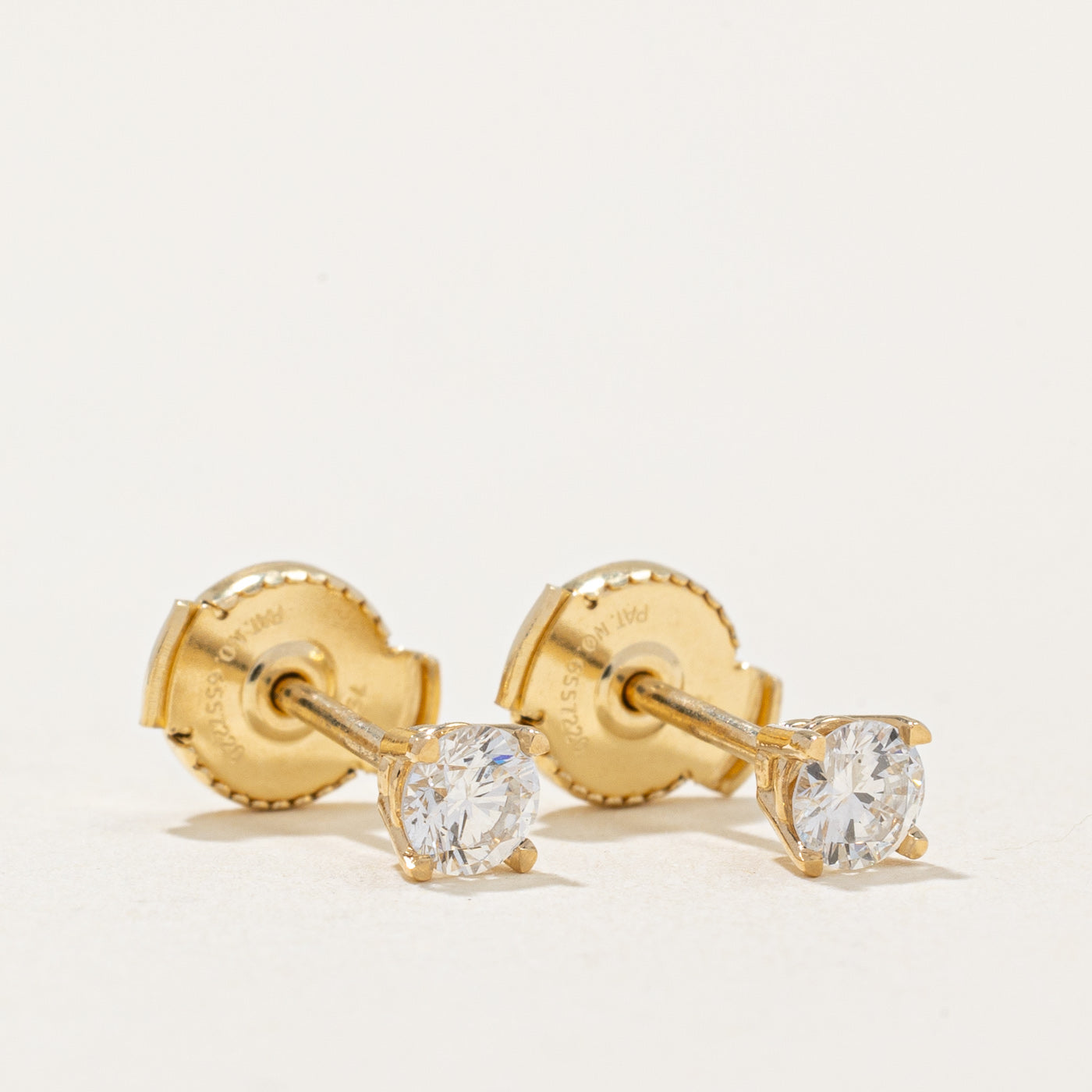 100 Ways' Diamond Stud Earrings With Eagle Claws and Guardian Backs| 0.28ctw |