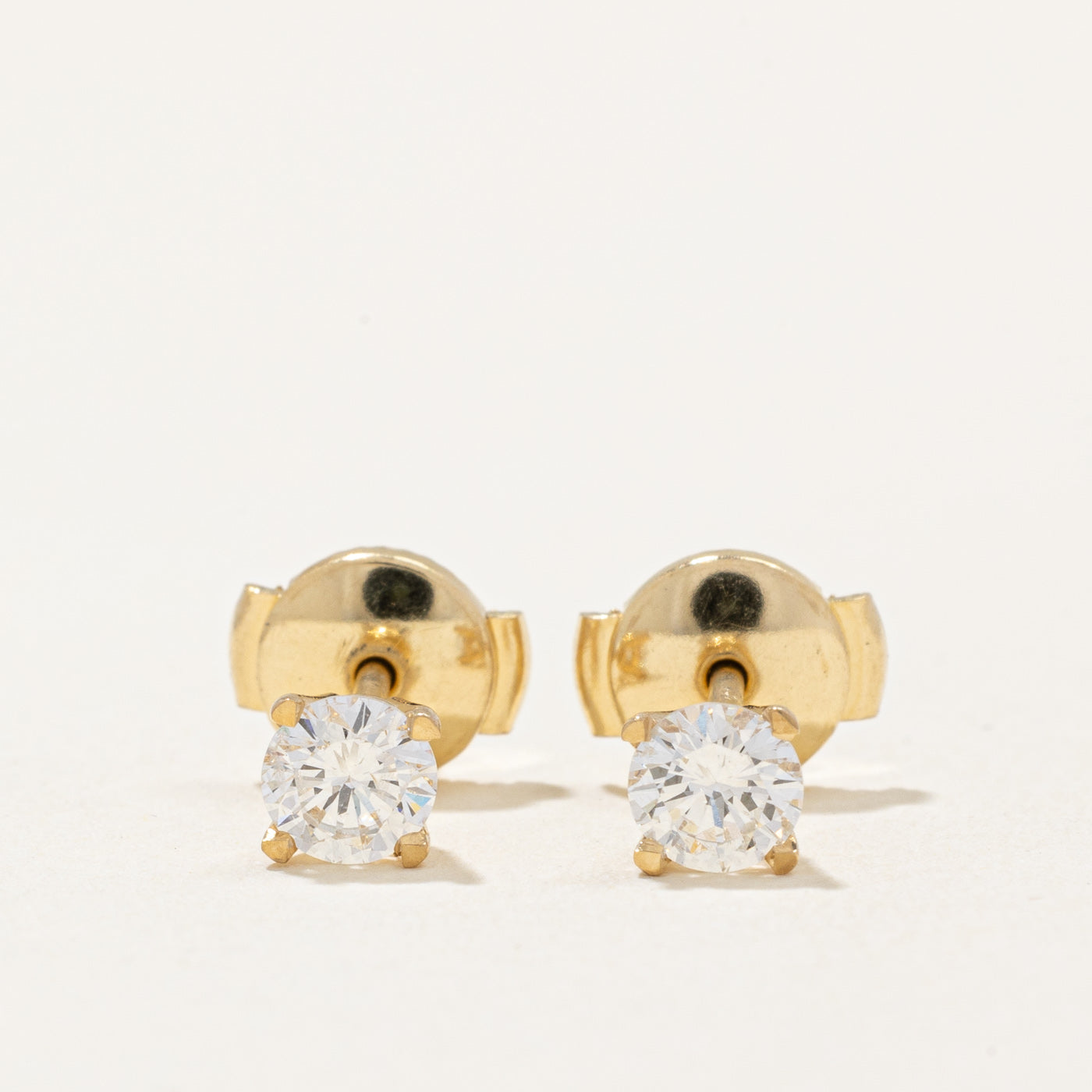100 Ways' Diamond Stud Earrings With Eagle Claws and Guardian Backs | 0.49ctw |