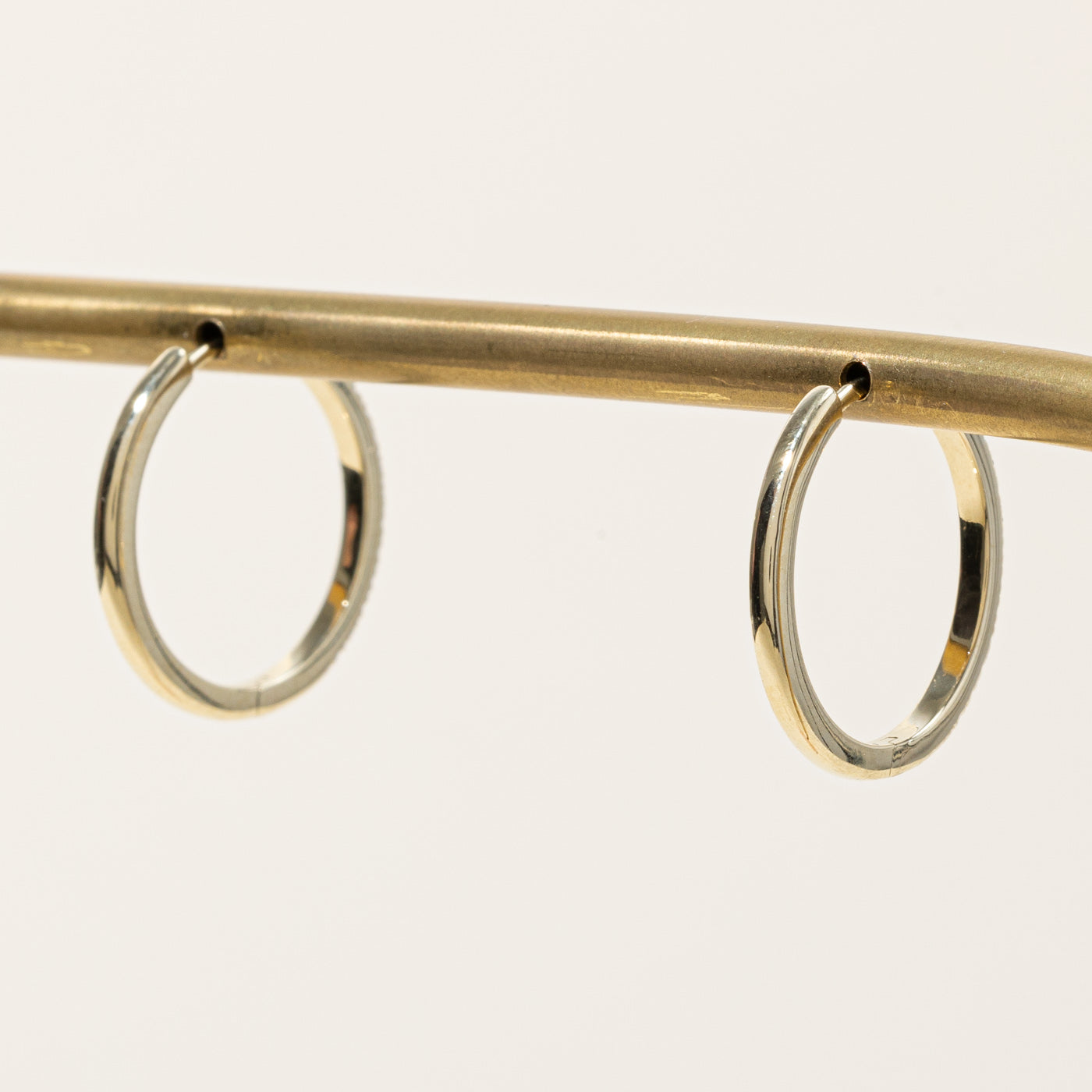 '100 Ways' Diamond Hoop Yellow Gold Earrings 18mm | 0.25ctw |