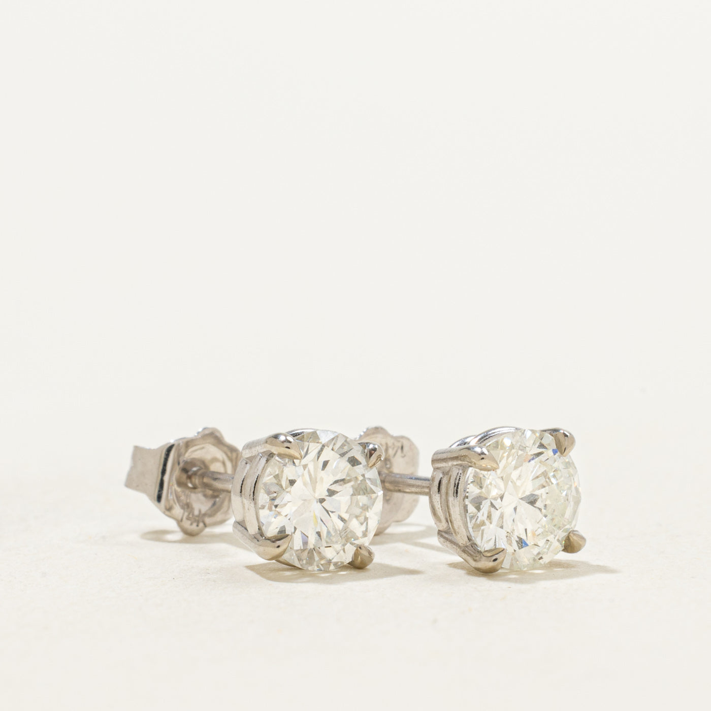 '100 Ways' Signature White Gold GIA Diamond Studs | GIA 1.78ctw SI2 H