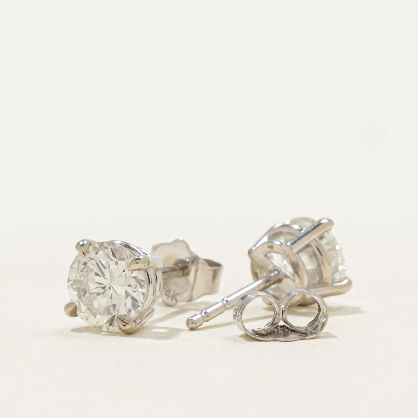 '100 Ways' Signature White Gold GIA Diamond Studs | GIA 1.78ctw SI2 H