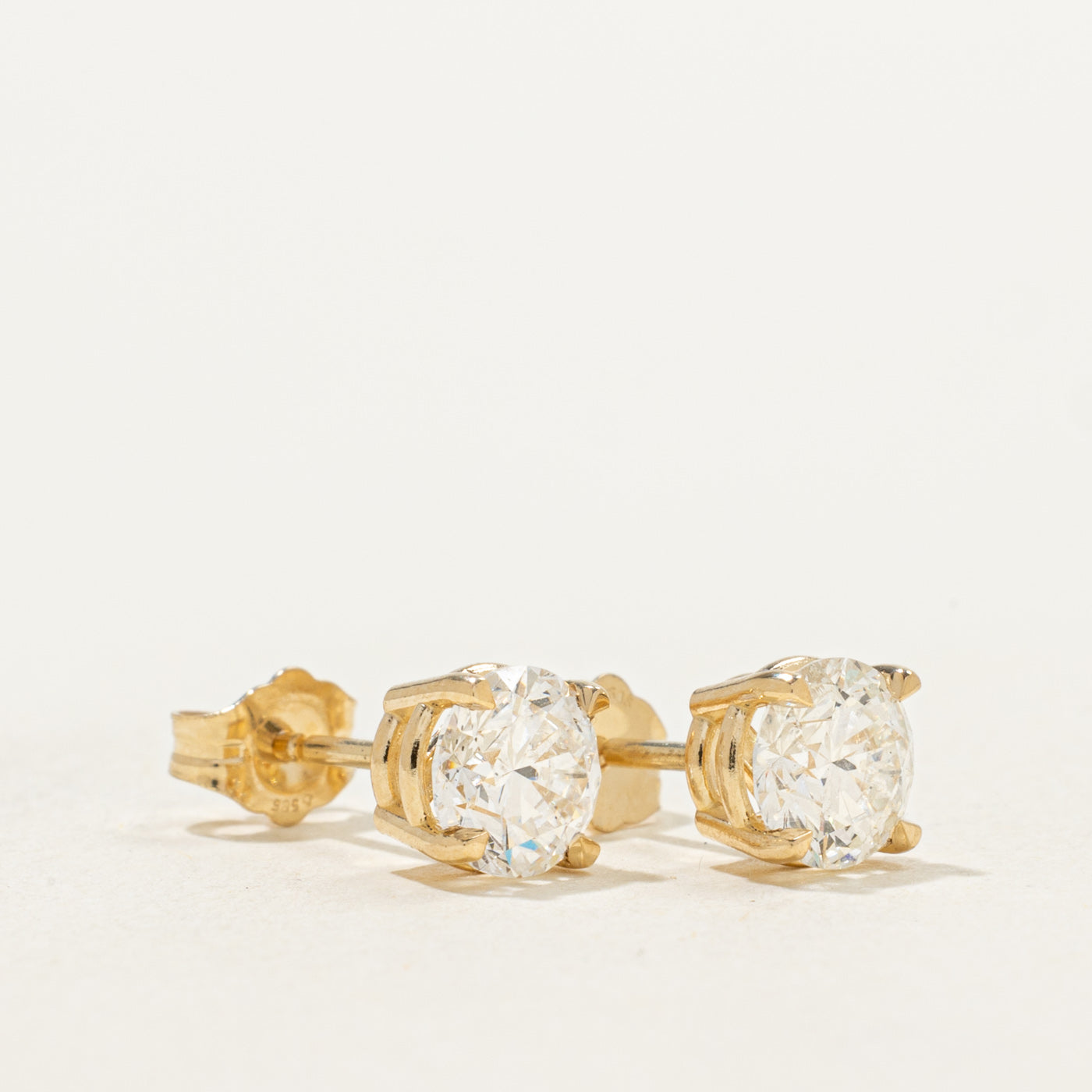 '100 Ways' Signature Eagle Claw Stud Earrings | 1.59ctw I1/I2 G/H