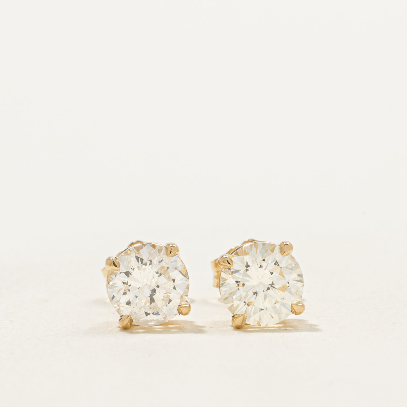 '100 Ways' Signature Eagle Claw Stud Earrings | 1.58ctw I1/I2 I/J
