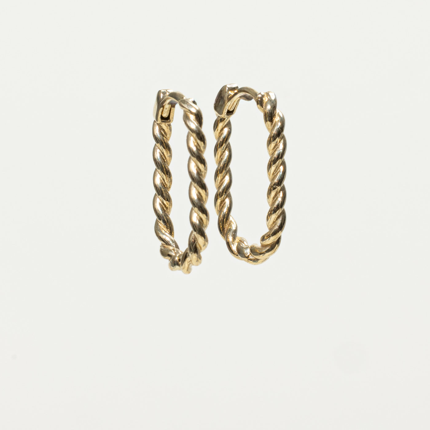 '100 Ways' 10k Yellow Gold Rope Twisted Hoops