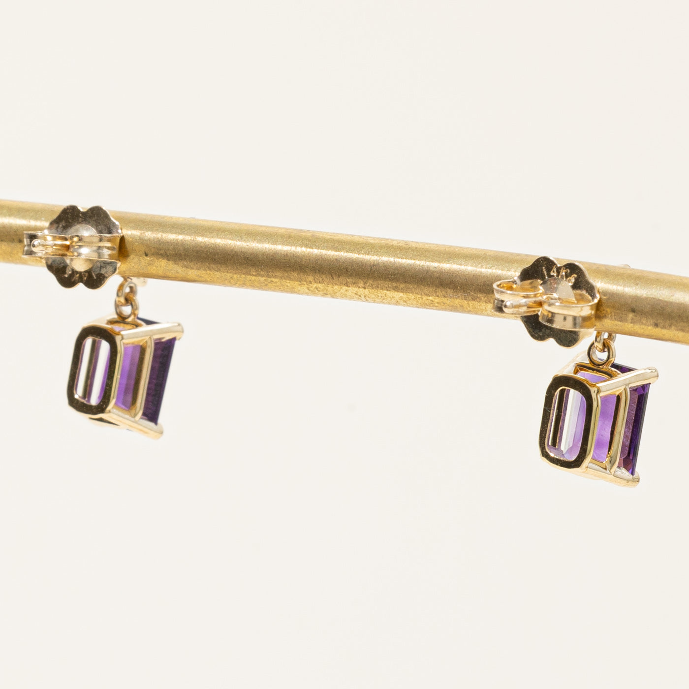 100 Ways' Amethyst & Tourmaline Drop Earrings | 1.84ctw, 0.26ctw |