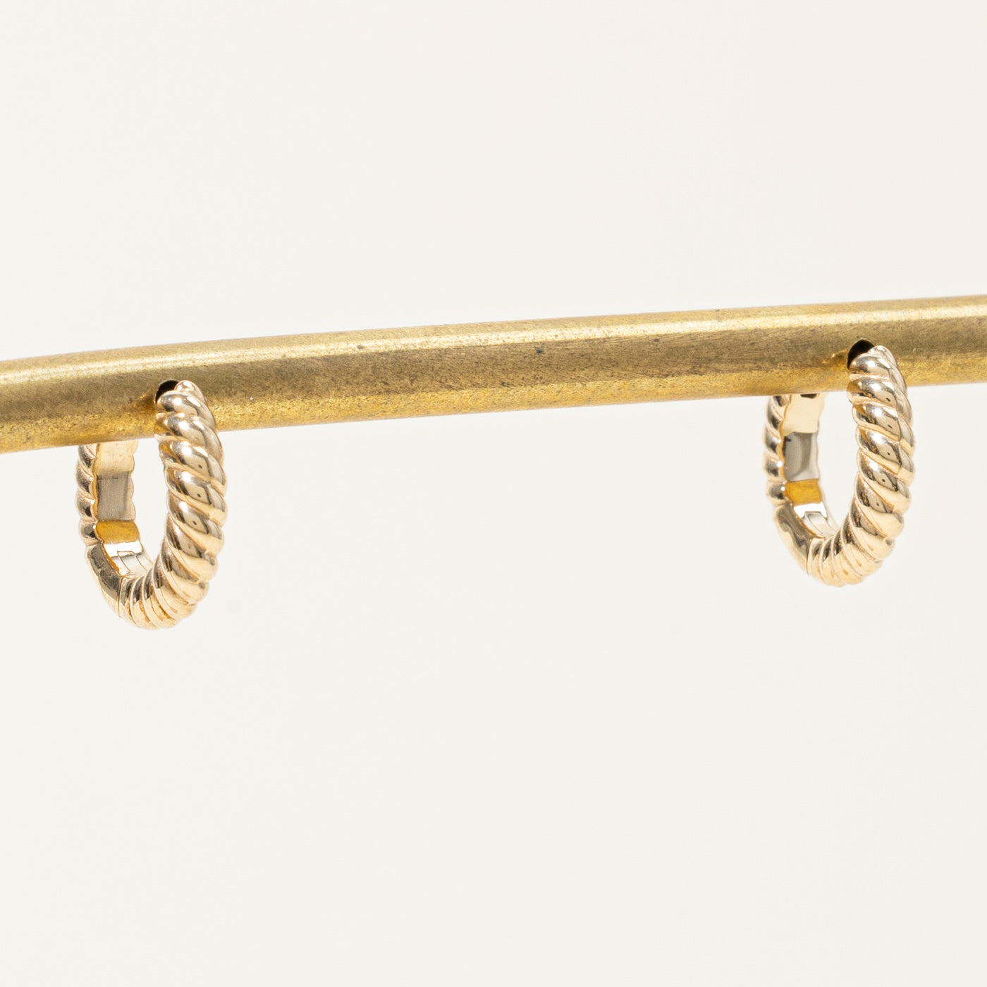 100 Ways' Yellow Gold Huggie Hoop Earrings