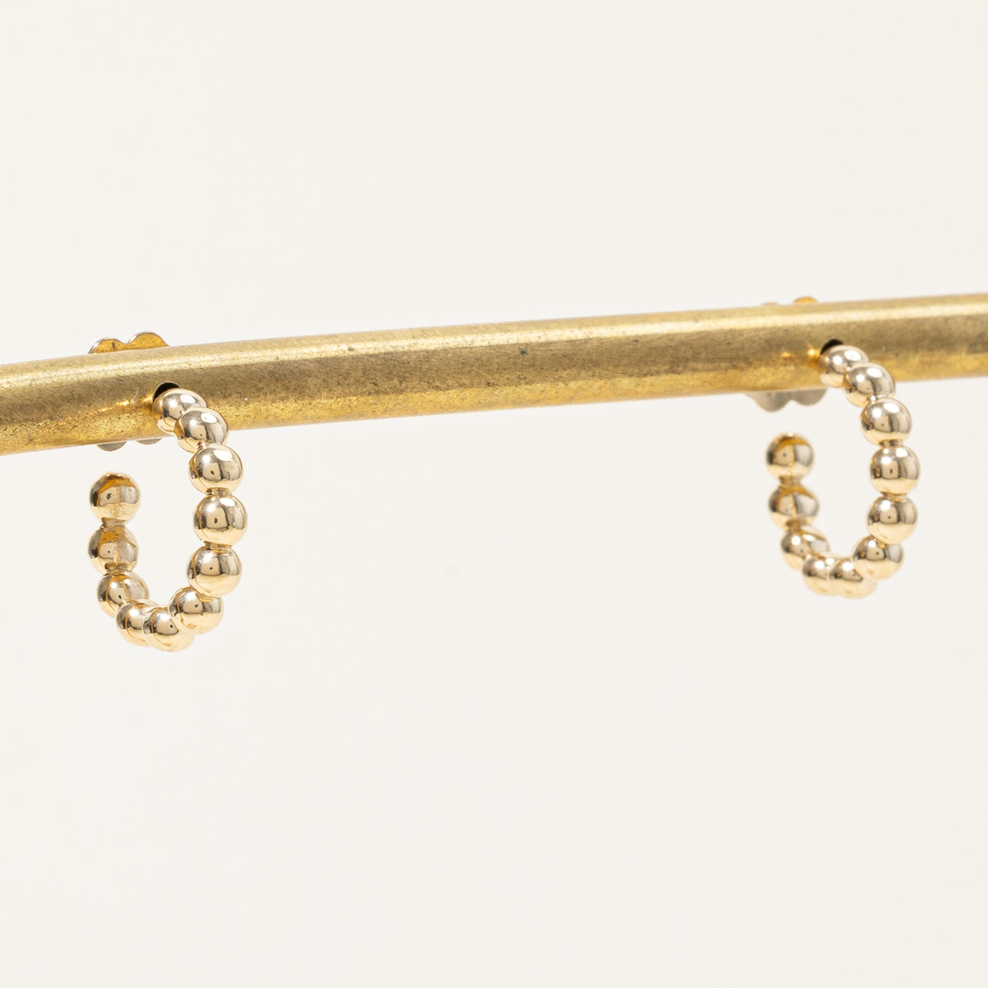 100 Ways' 14k Yellow Gold Hoop Earrings