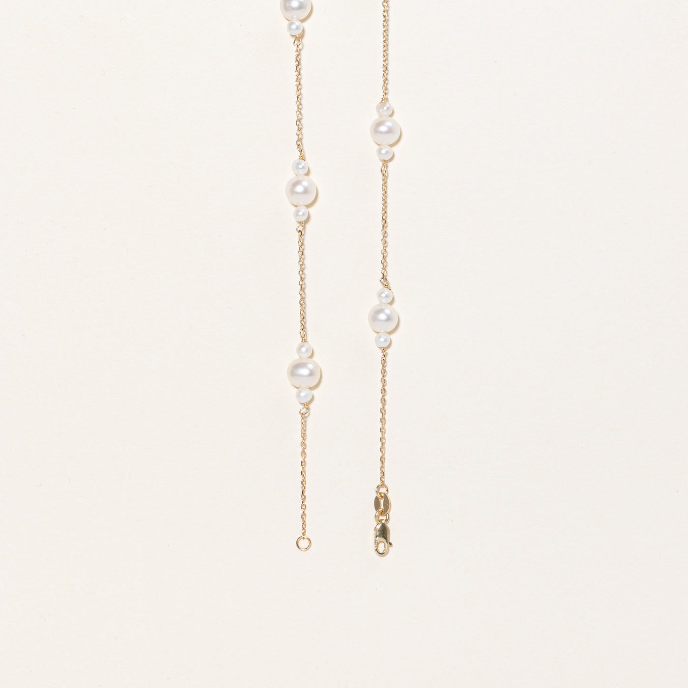 '100 Ways' White Freshwater Pearl Necklace | 16" |