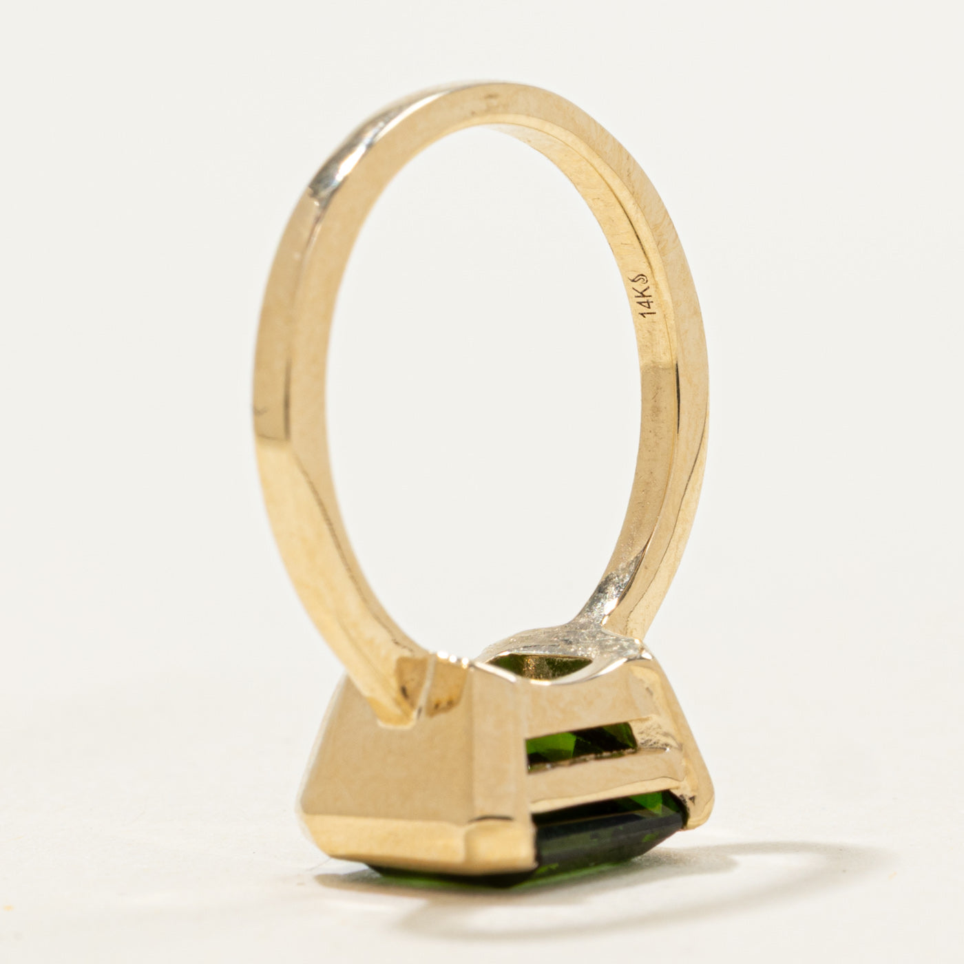 '100 Ways' 14k Yellow Gold Semi Bezel Step Cut Tourmaline | 3.30ct | SZ 6.25