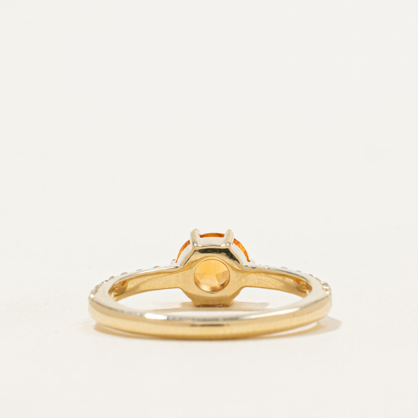 '100 Ways' 14k Mandarin Garnet & Diamond Ring | 1.07ct, 0.25ctw | SZ 6