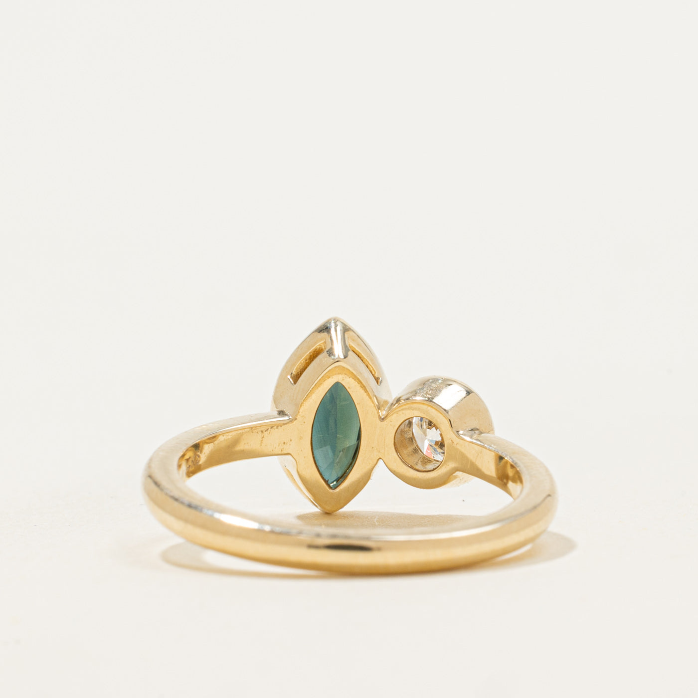 '100 Ways' 14k Diamond & Sapphire Toi et Moi Ring | 0.78ct, 0.24ct | SZ 6.25